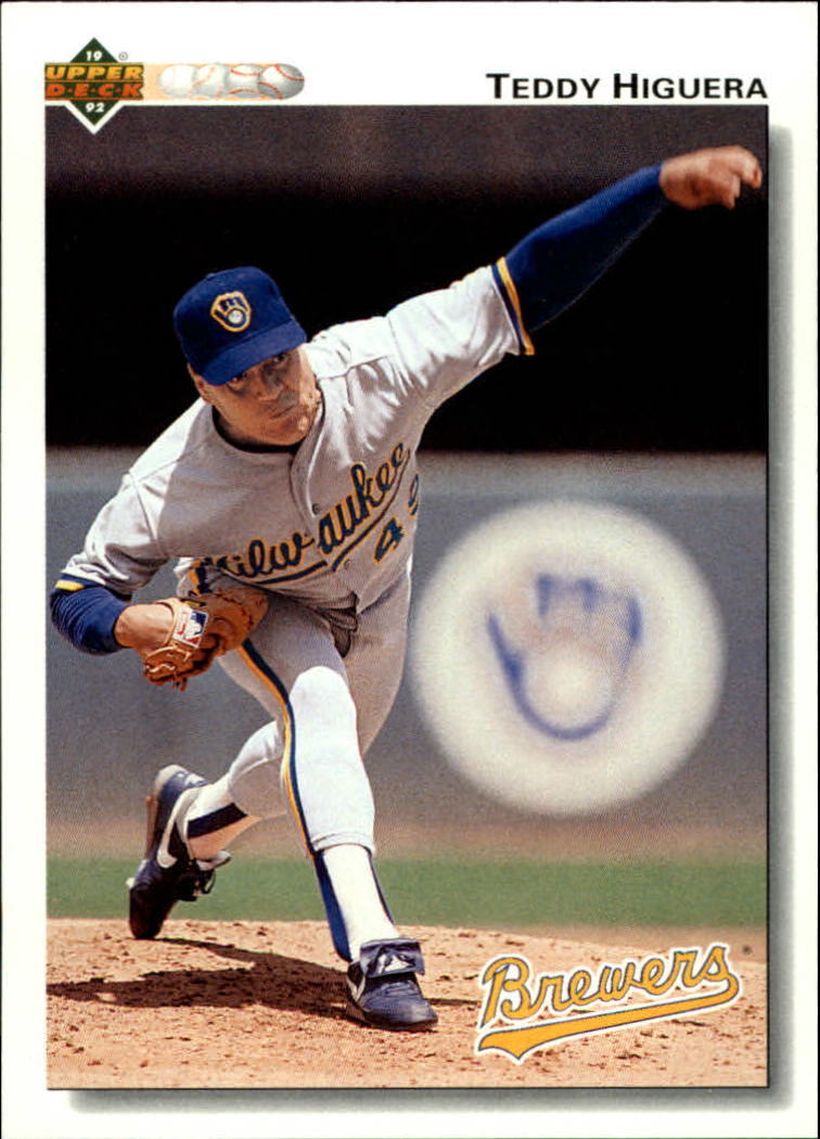 Teddy Higuera 1992 Upper Deck MLB #138 Baseball Card Milwaukee Brewers