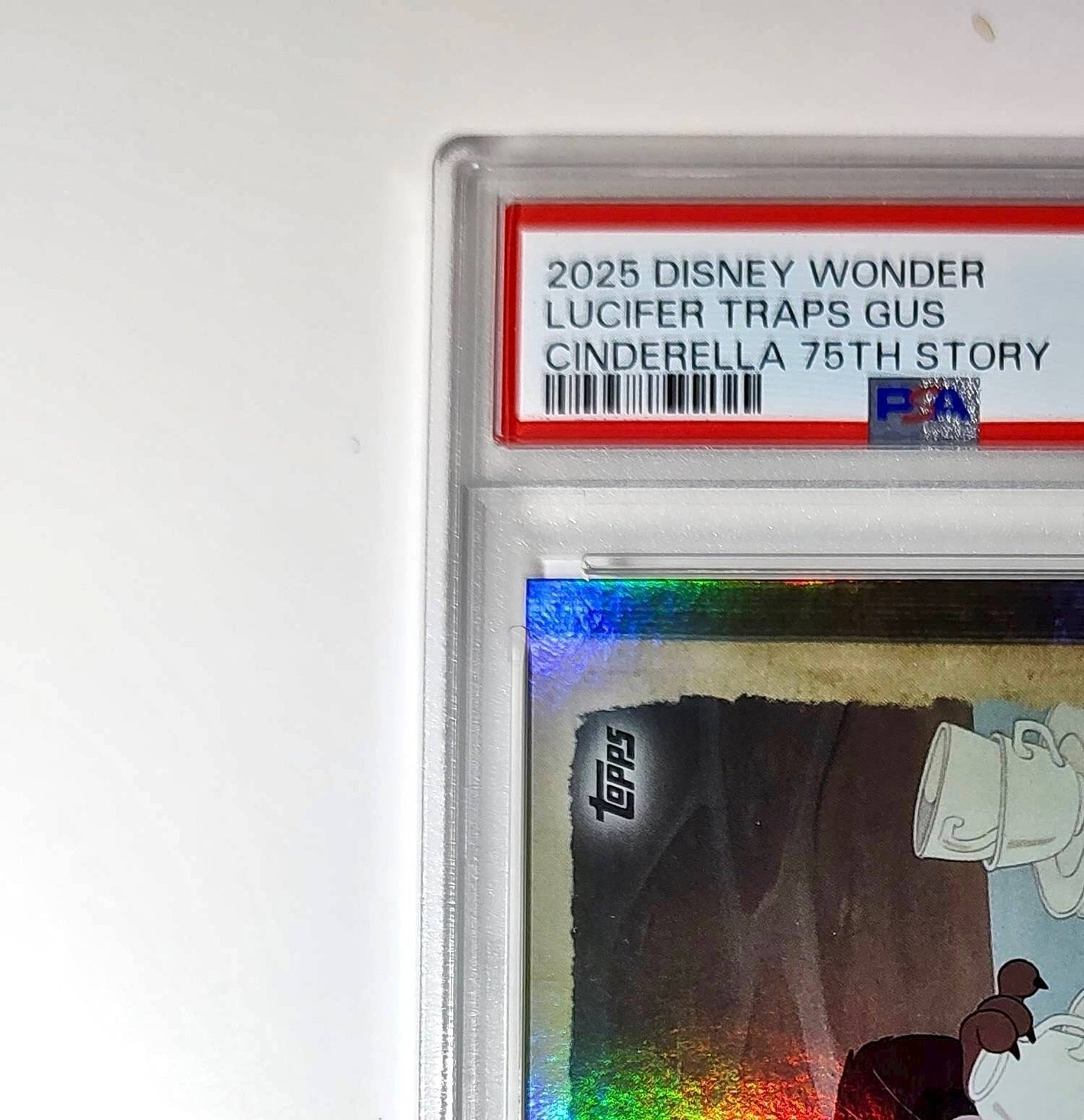 Lucifer traps Gus in a teacup! 2025 Topps Disney #C75-5 PSA 10