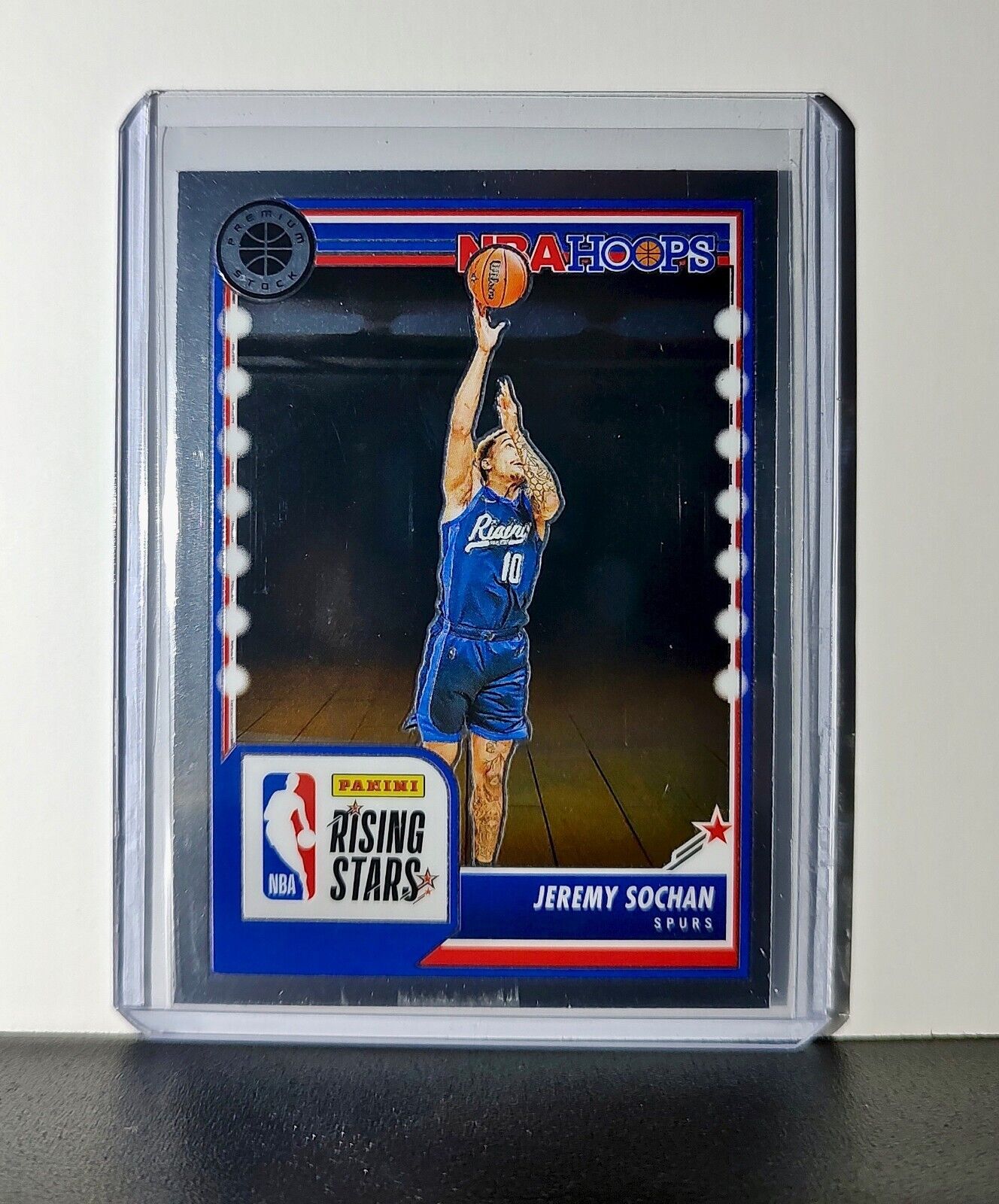 Jeremy Sochan 2023-24 Panini Premium NBA Hoops Rising Stars #296 Card Spurs