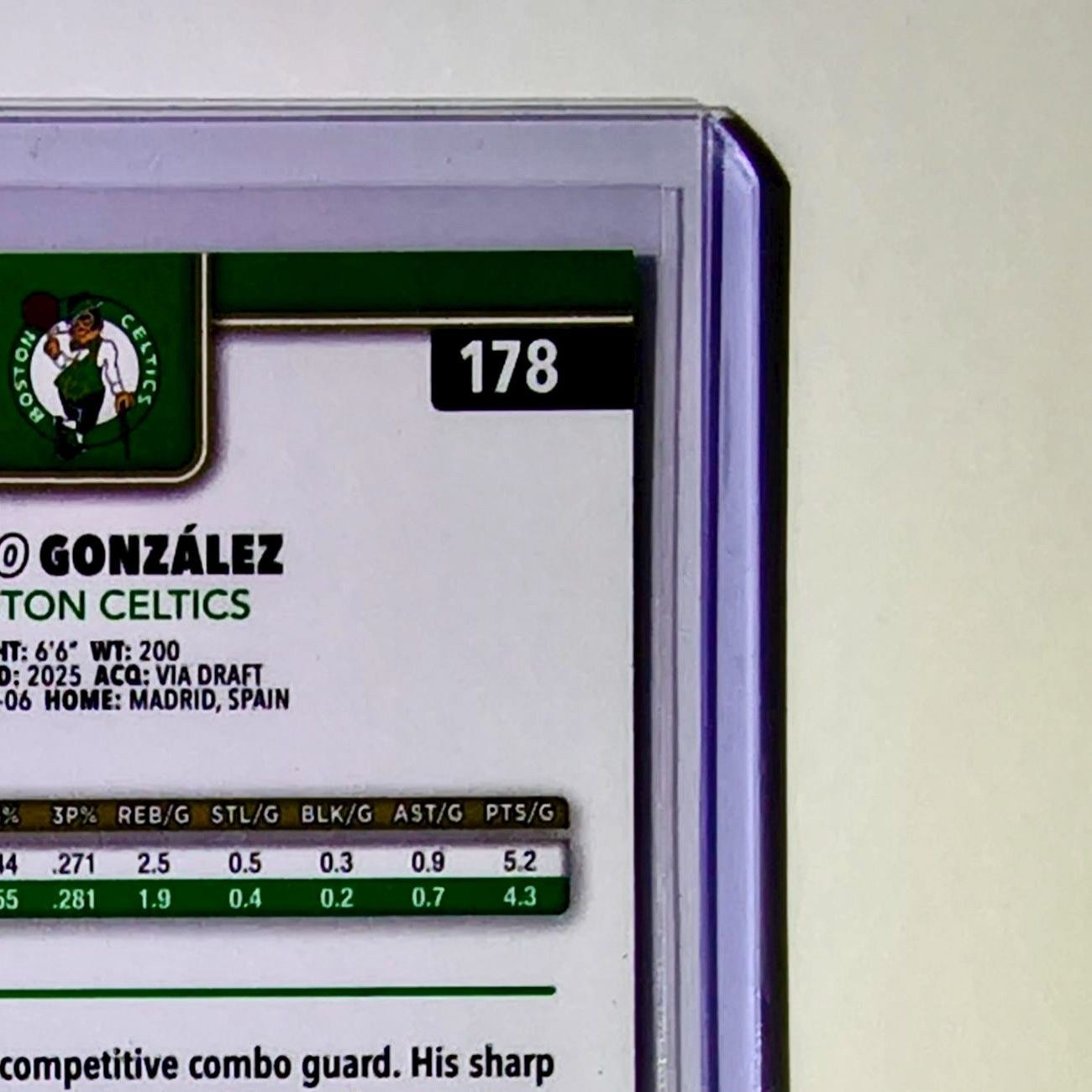 Hugo González Rookie 2025-26 NBA Topps Chrome Update #178 Card Boston Celtics