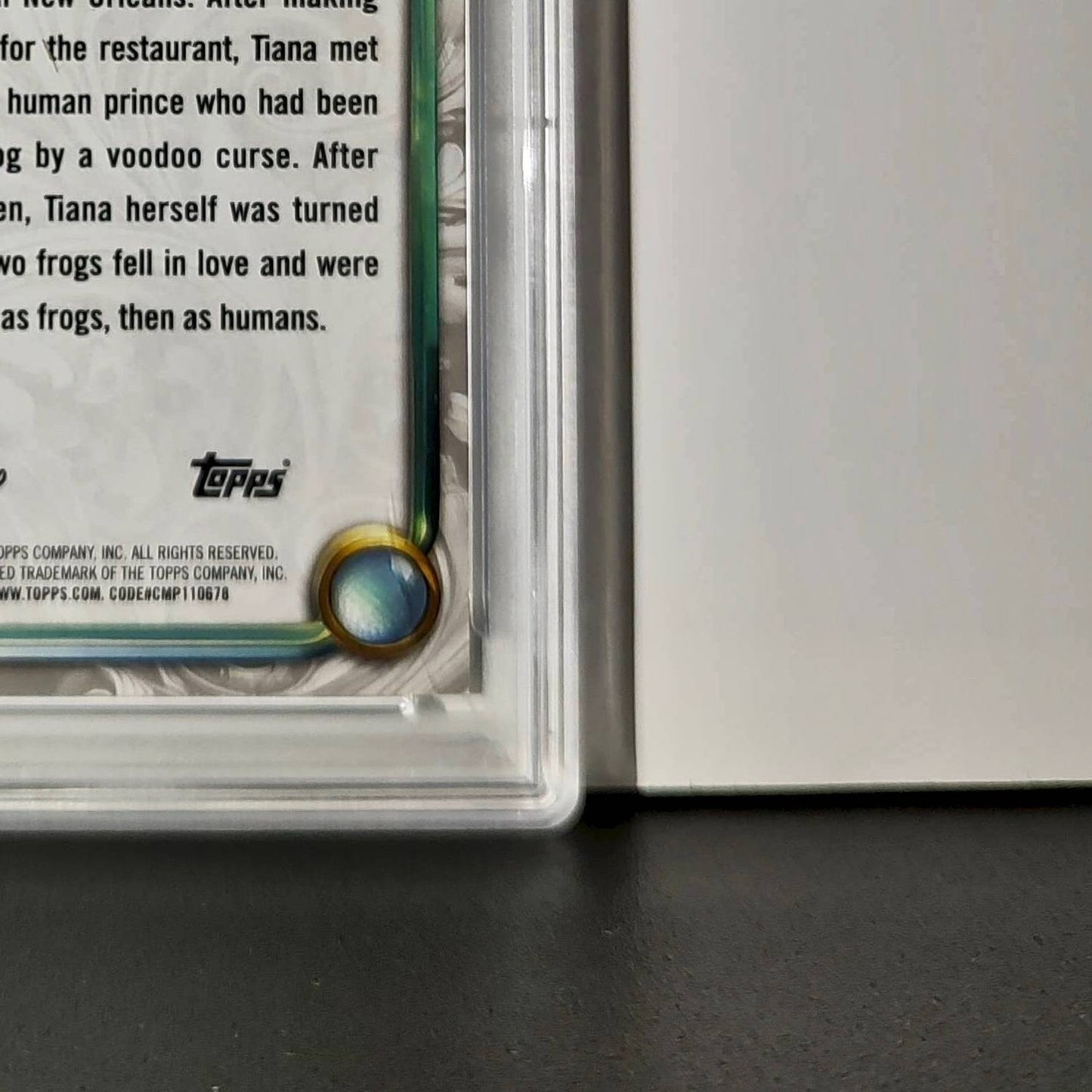 Tiana 2025 Topps Disney #70 Winter Variant Card The Princess and the Frog PSA 8