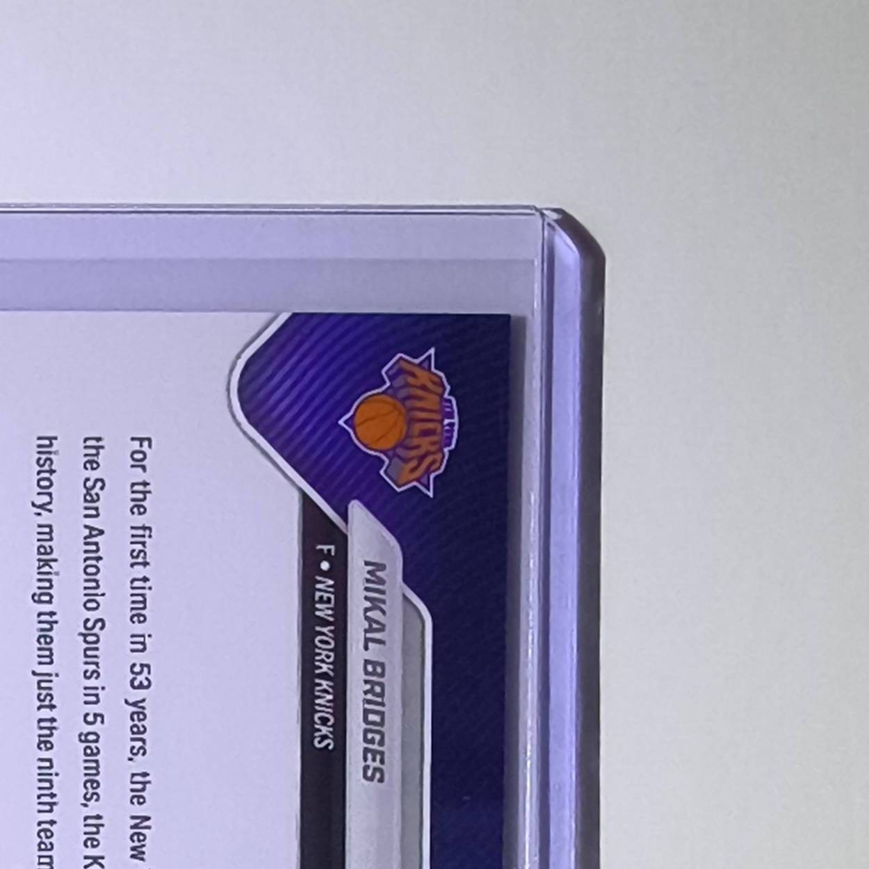 Mikal Bridges 2026 Topps Now NBA Champions #C4 Card New York Knicks