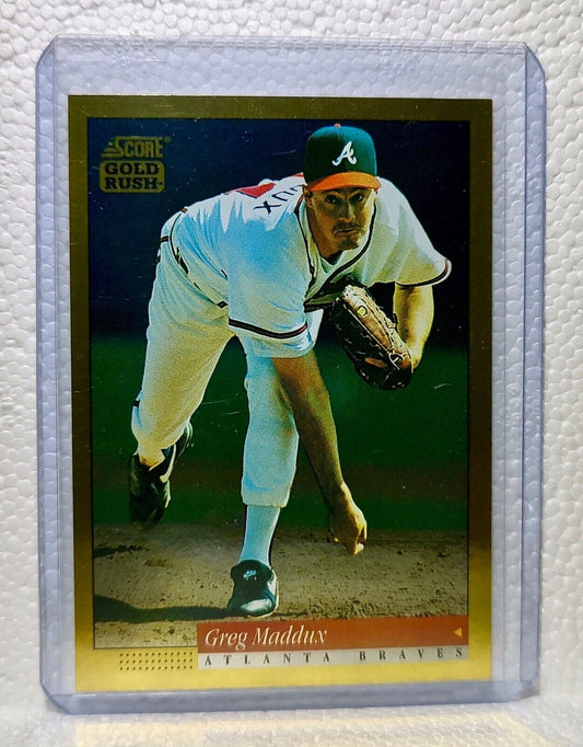 Greg Maddux 1994 Pinnacle Score MLB #524 Gold Rush Baseball Card Atlanta Braves