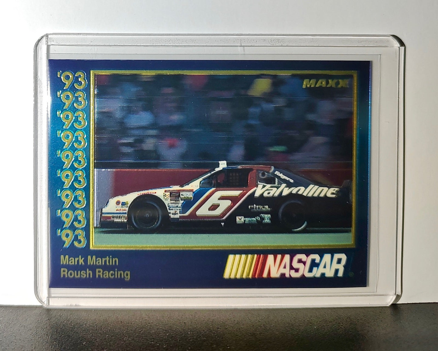 Mark Martin 1993 Maxx Premier Plus Racing #85 NASCAR Card Roush Racing