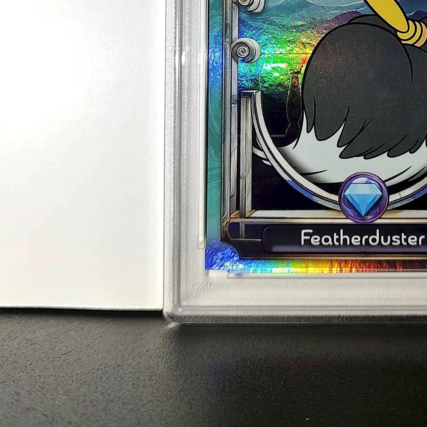 Featherduster 2025 Topps Disney #129 Diamond Card Beauty and the Beast PSA 6