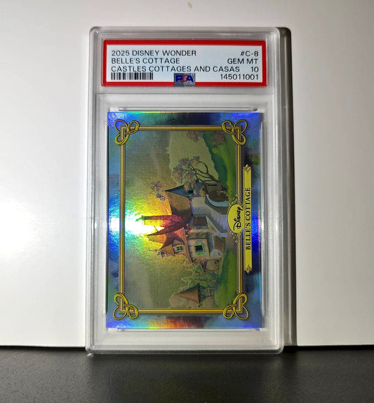 Belle's Cottage 2025 Topps Disney #C-8 Card Beauty and the Beast PSA 10