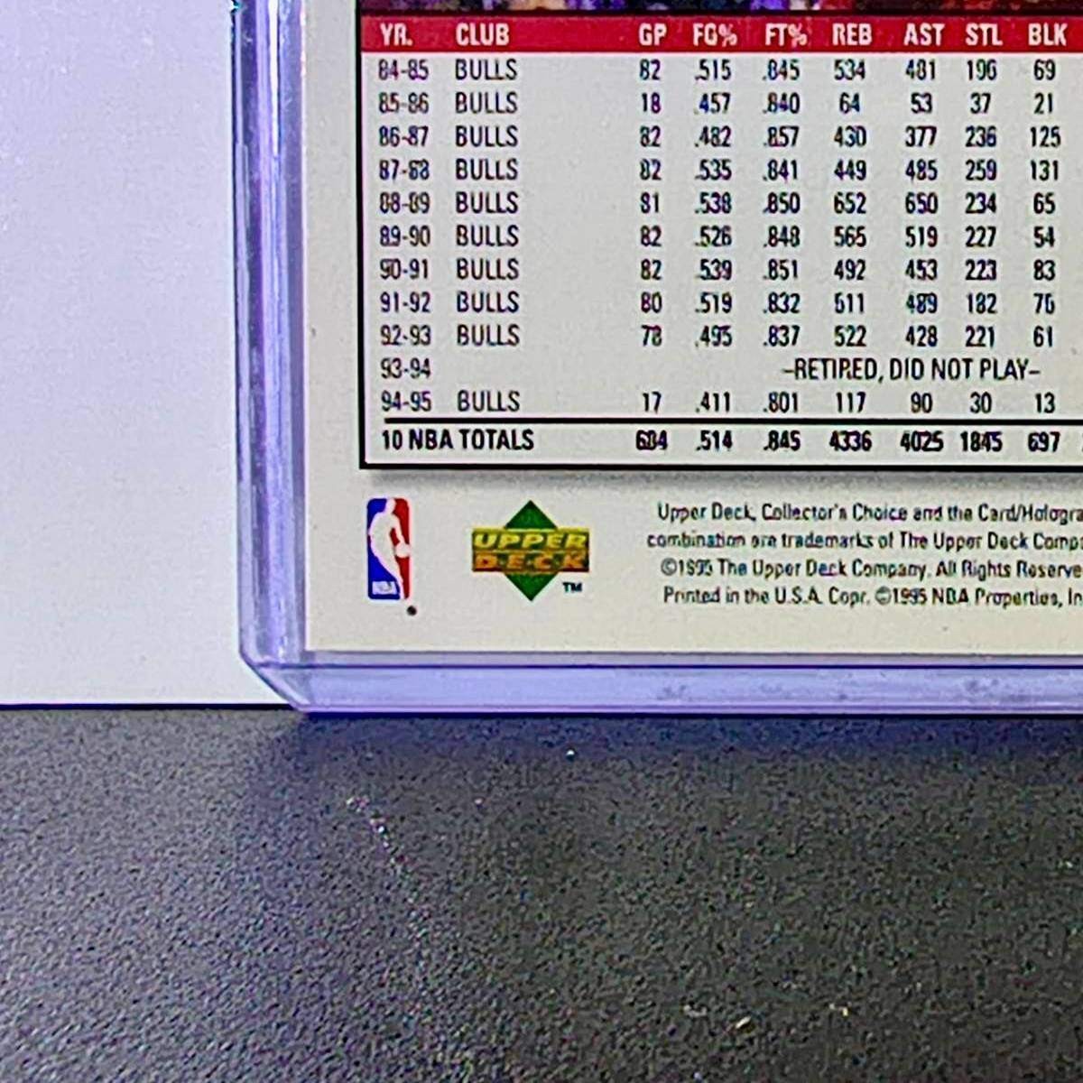 Michael Jordan 1995-96 Upper Deck Collector's Choice #45 Basketball Card Bulls