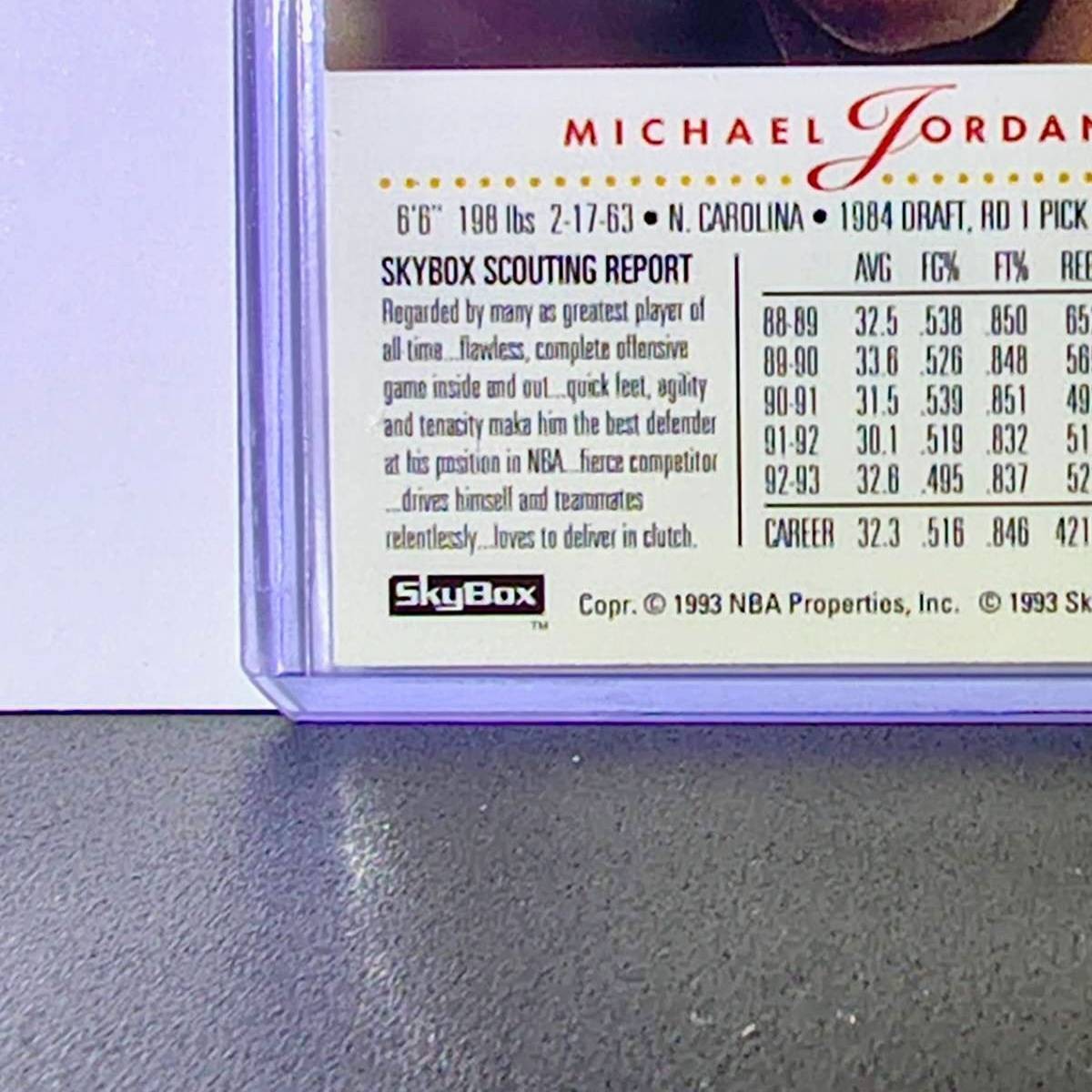 Michael Jordan 1993-94 Skybox #45 Basketball Card Chicago Bulls