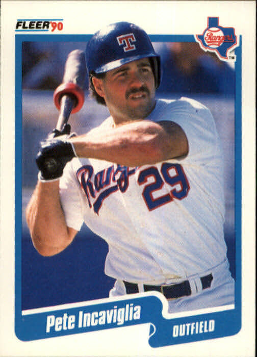 1990 Pete Incaviglia Fleer Baseball Card #301