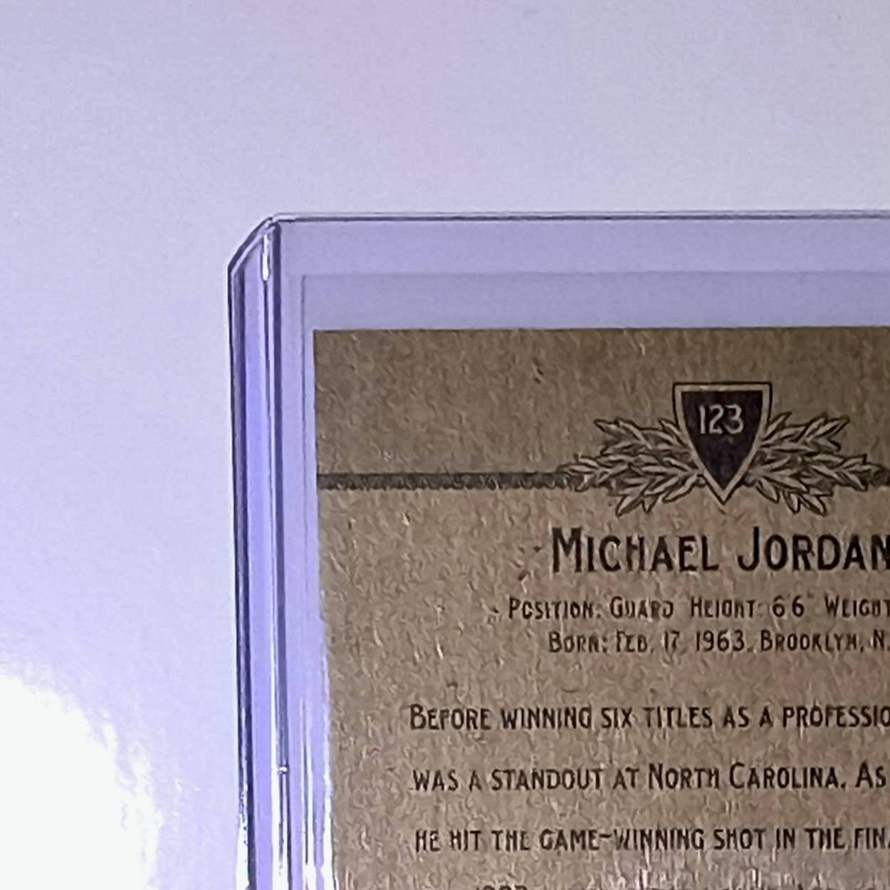 Michael Jordan 2012 Upper Deck Goodwin Champions #123 Card Chicago Bulls