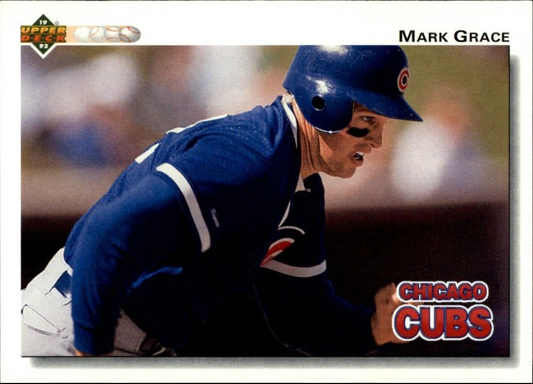 Mark Grace 1992 Upper Deck MLB #143 Baseball Card Chicago Cubs