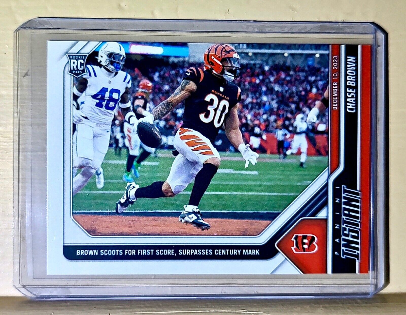 Chase Brown 2023 Panini NFL Rookie Football #83 Card 1 of 72 Bengals