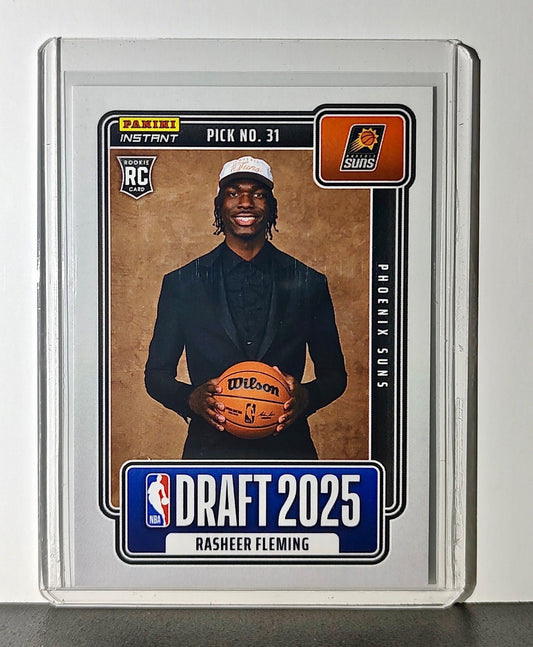 Rasheer Fleming Rookie 2025-26 Panini NBA #27 Draft Night Card Phoenix Suns