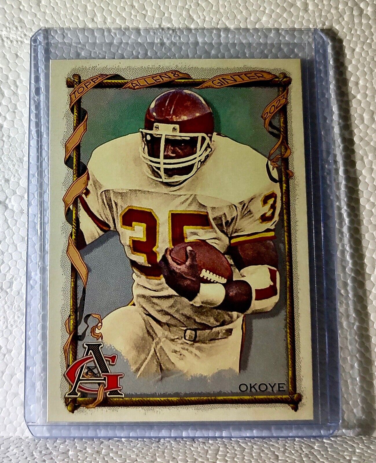 Christian Okoye 2023 Topps Allen & Ginter NFL #412 Card Kansas City Chiefs