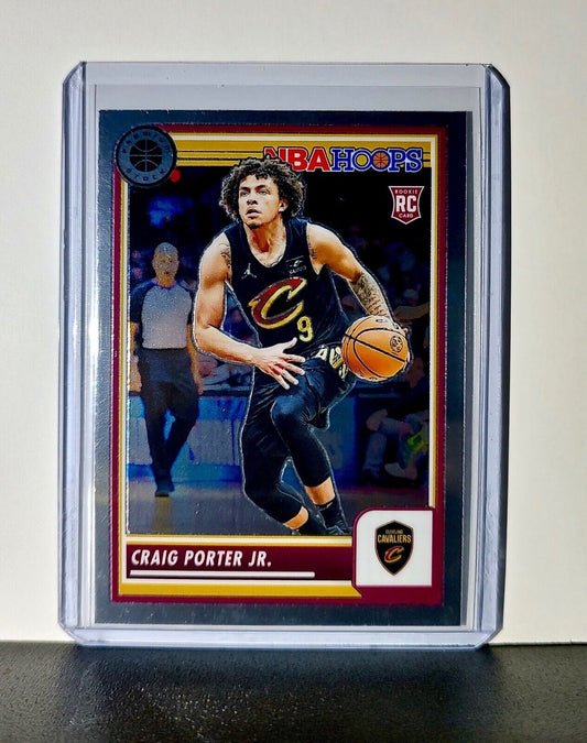 Craig Porter Jr. 2023-24 Panini Premium Stock NBA Hoops #65 Rookie Cavaliers