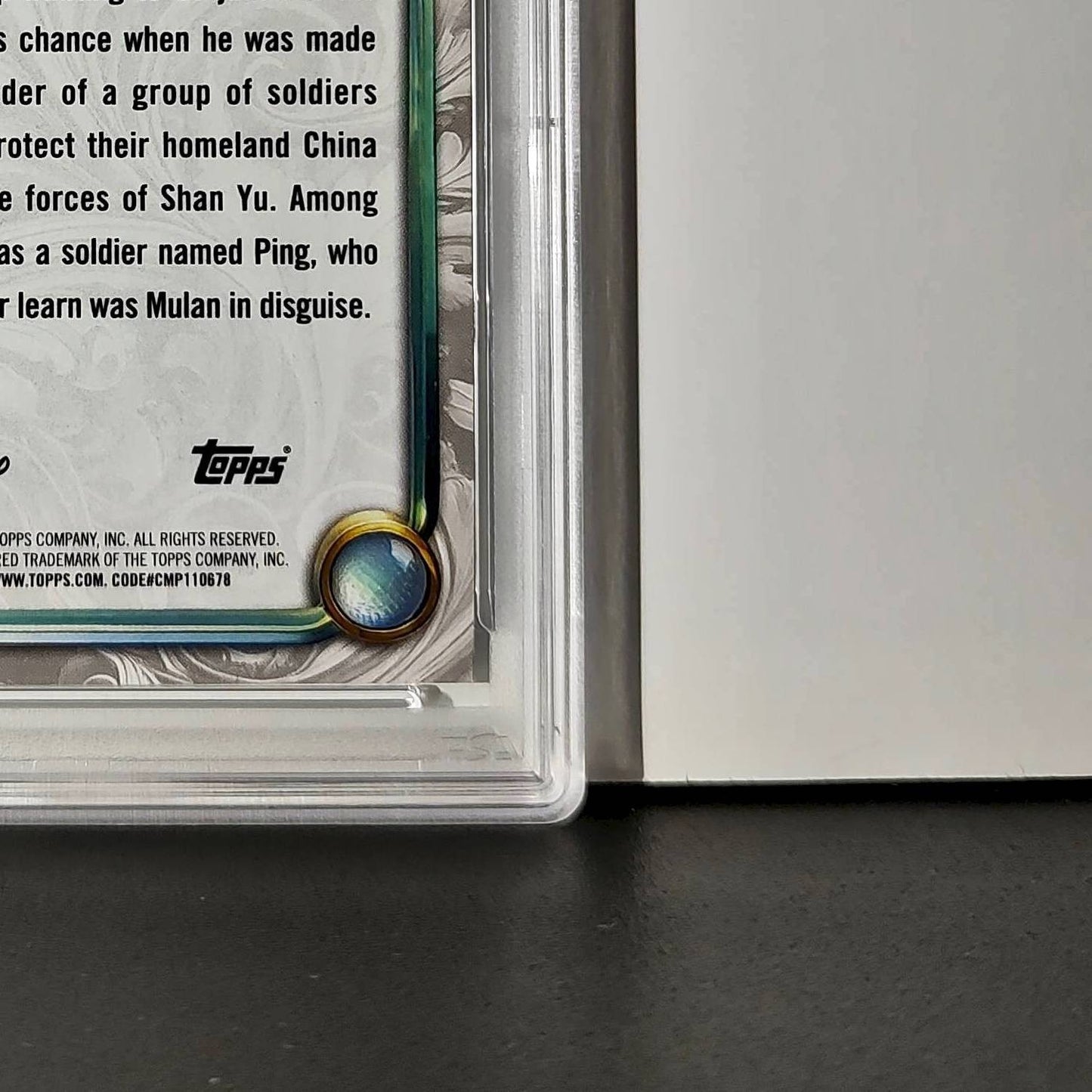 Li Shang 2025 Topps Disney Wonder #64 Winter Variant Card Mulan PSA 10