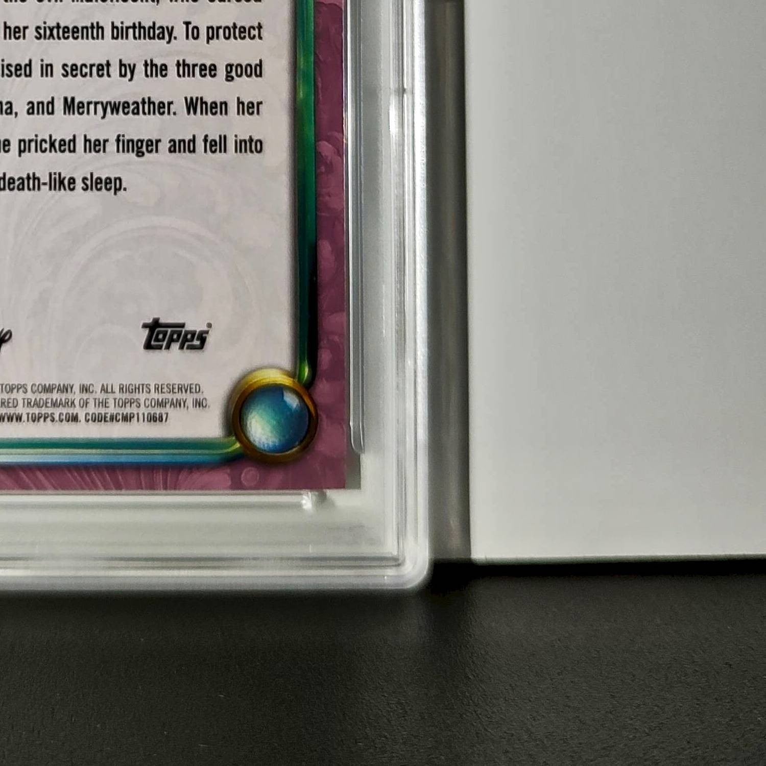 Aurora 2025 Topps Disney Cartoon Princess #153 Card Sleeping Beauty PSA 9