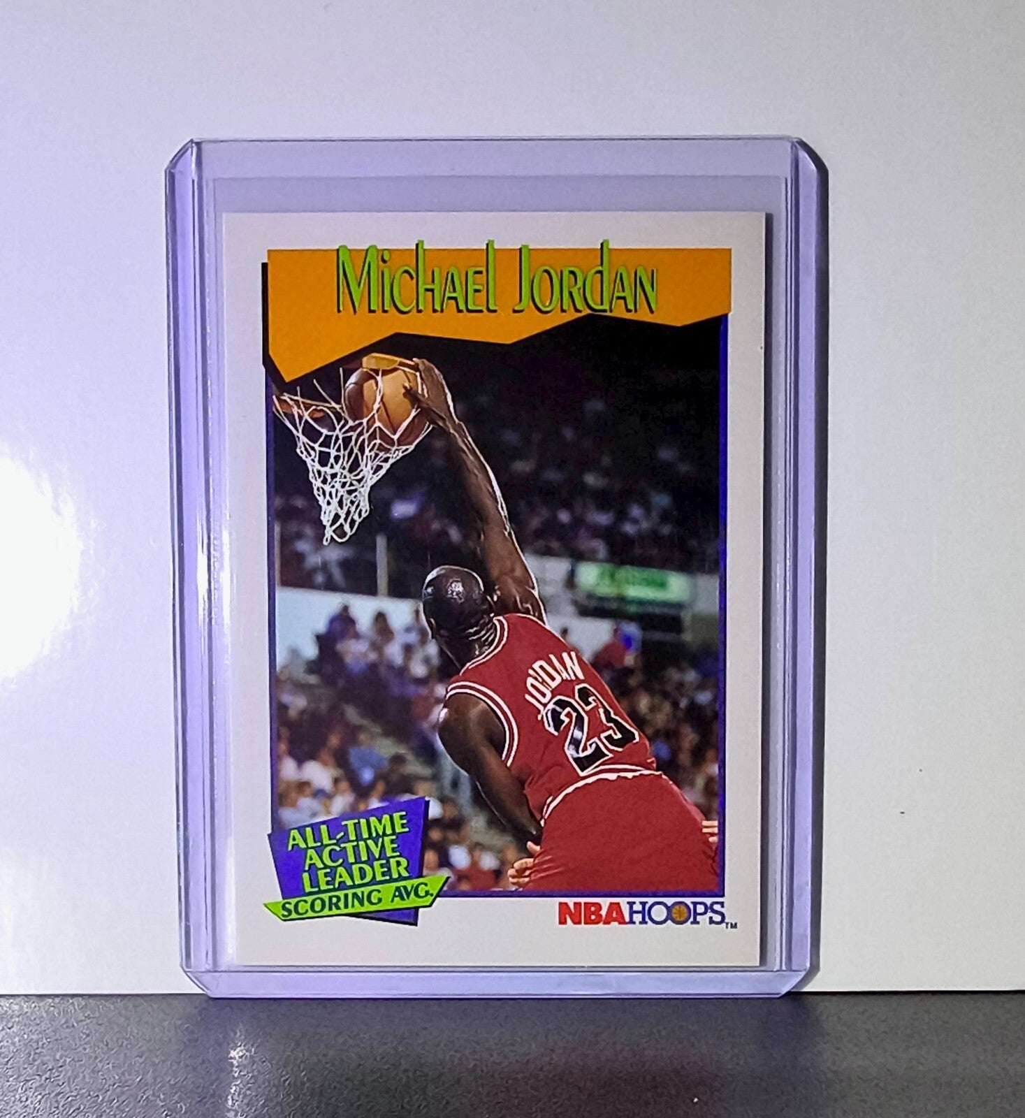 Michael Jordan 1991-92 NBA Hoops #536 Basketball Card Chicago Bulls