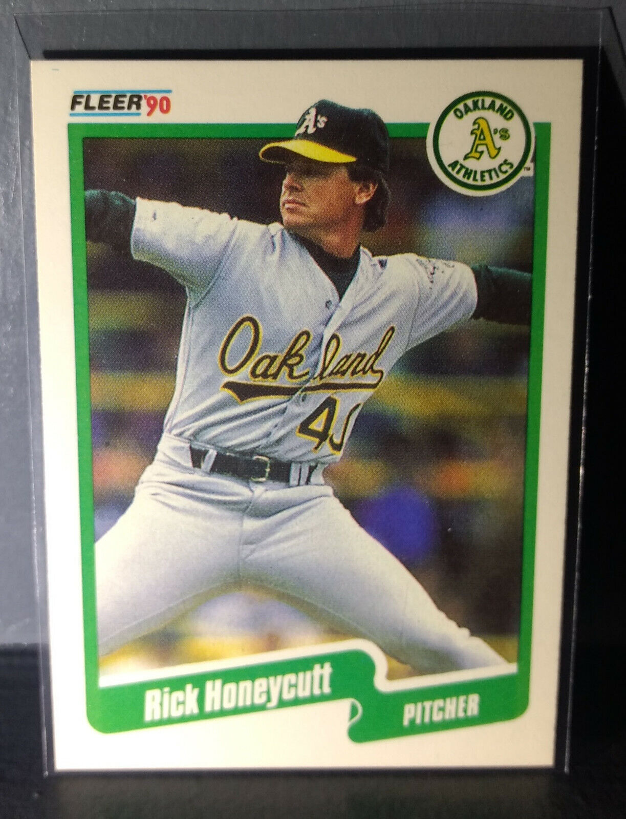 1990 Rick Honeycutt Fleer Baseball Card #11