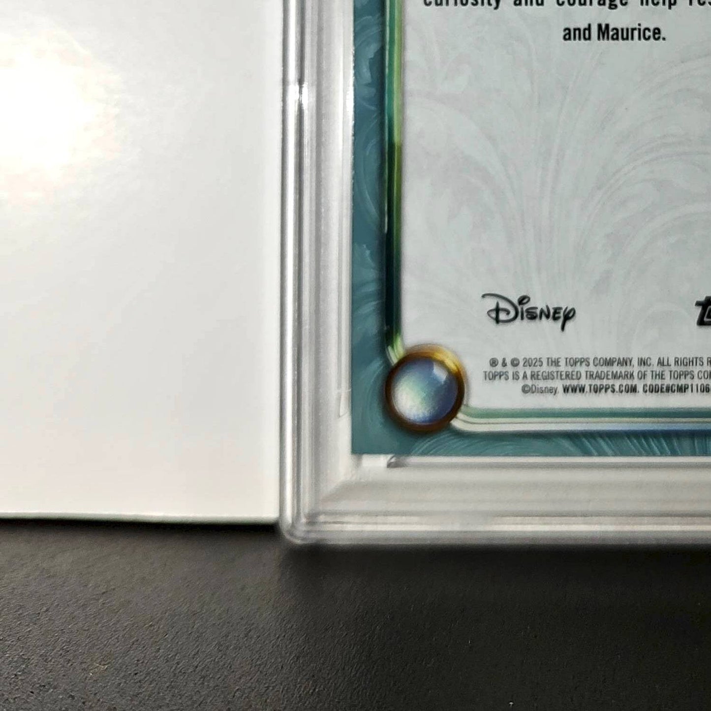 Chip 2025 Topps Disney Wonder #125 Diamond Card Beauty and the Beast PSA 9