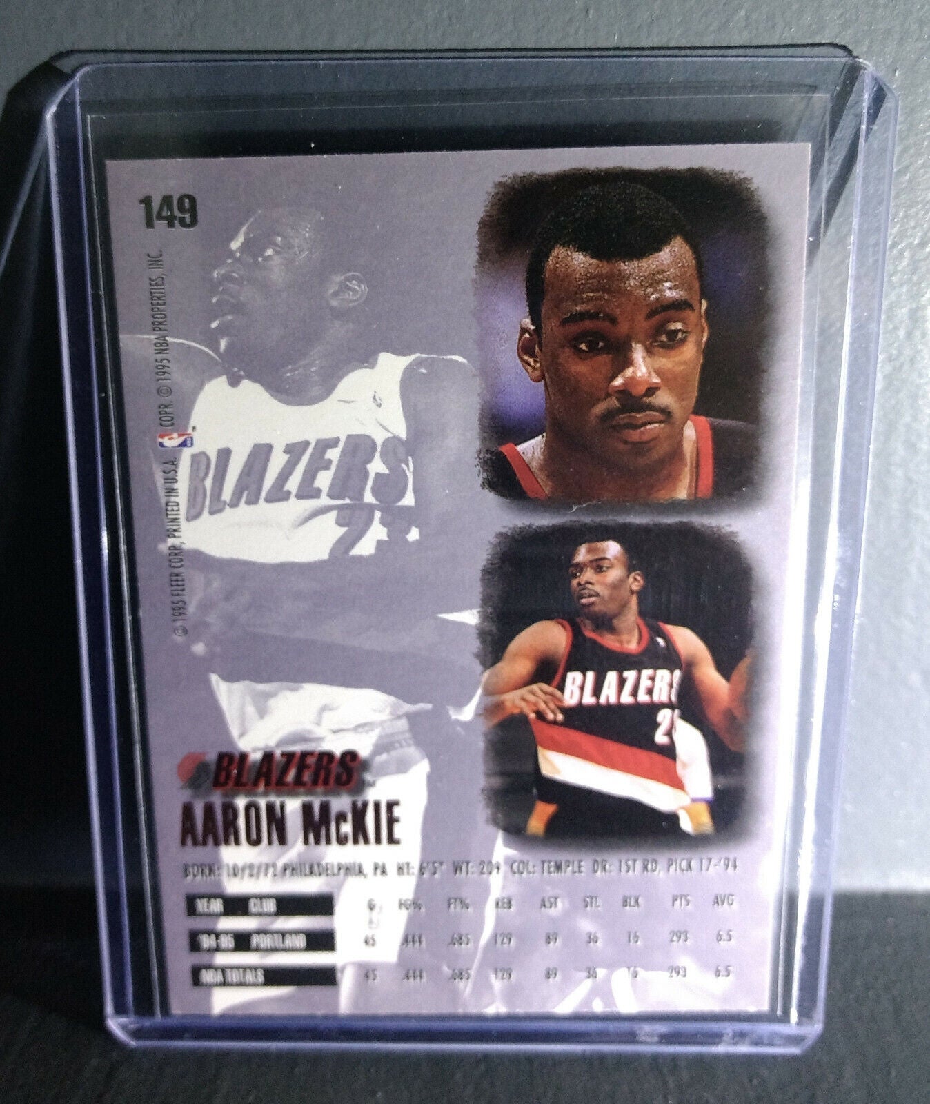 1995-96 Aaron McKie Fleer Ultra #149 Basketball Card