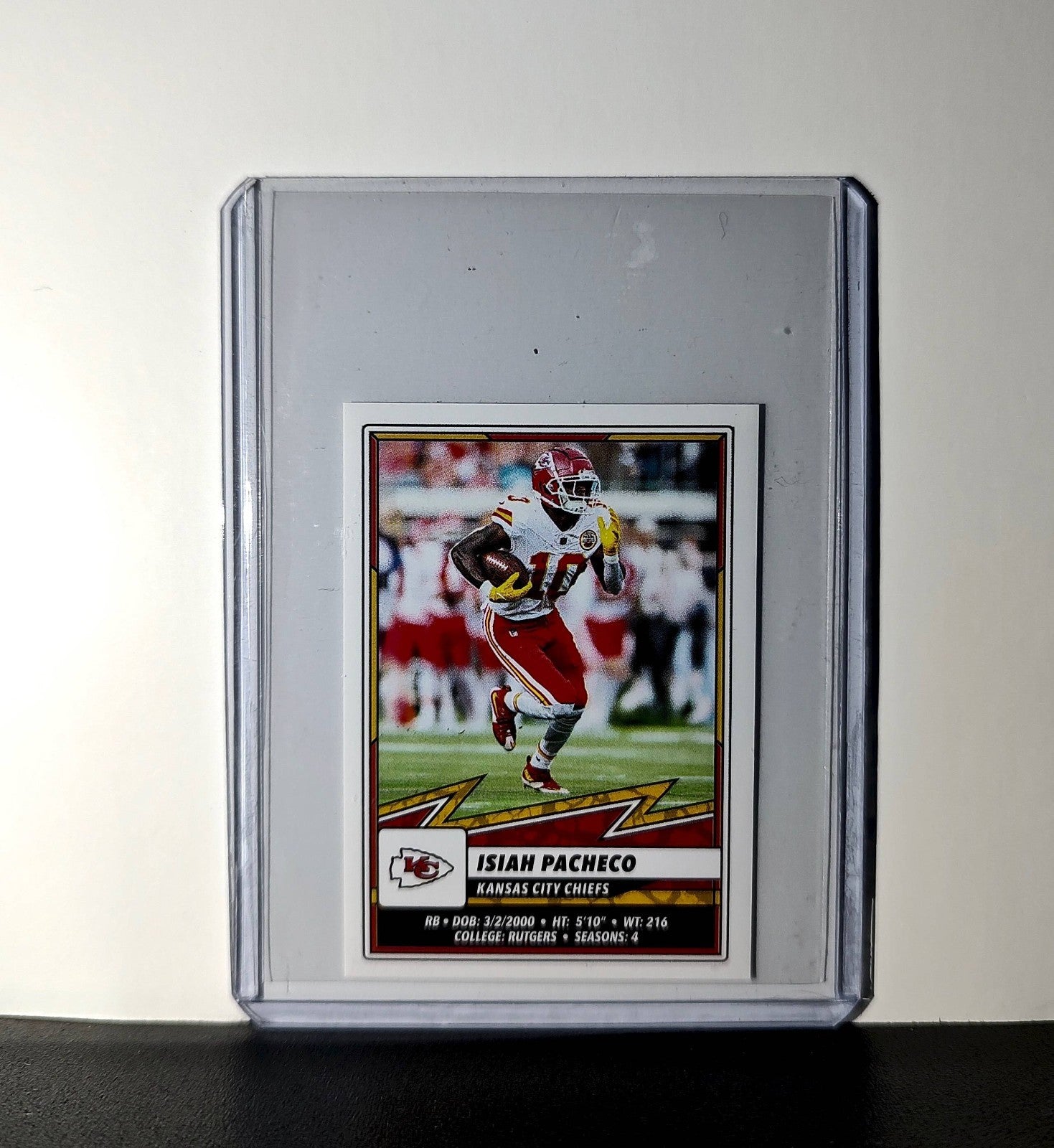 Isiah Pacheco 2025 Panini NFL #249 Sticker Kansas City Chiefs
