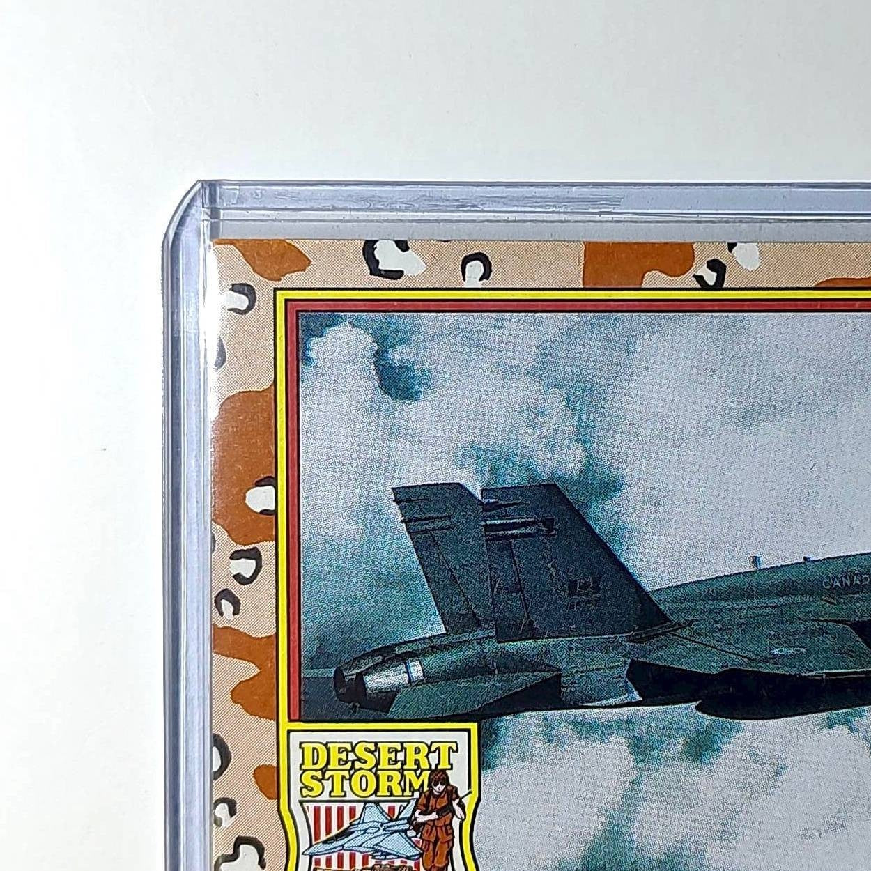 Canadian Air Force CF-18 1991 Topps Desert Storm #17 Card