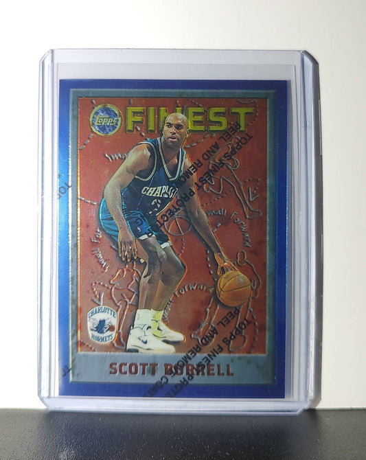 Scott Burrell 1995-96 Topps Finest NBA #218 Card Hornets
