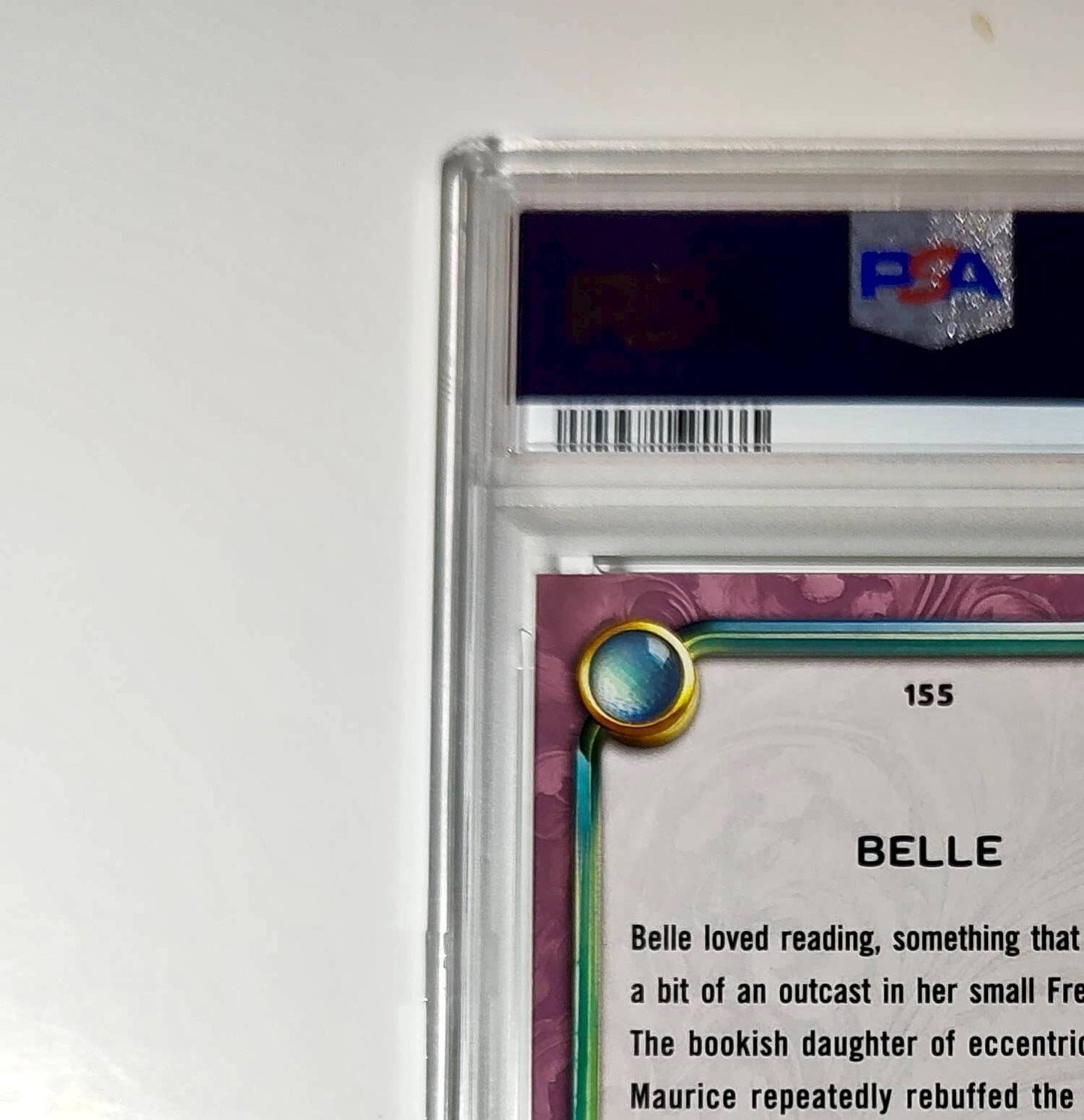 Belle 2025 Topps Disney Cartoon Princess #155 Card Beauty and the Beast PSA 9