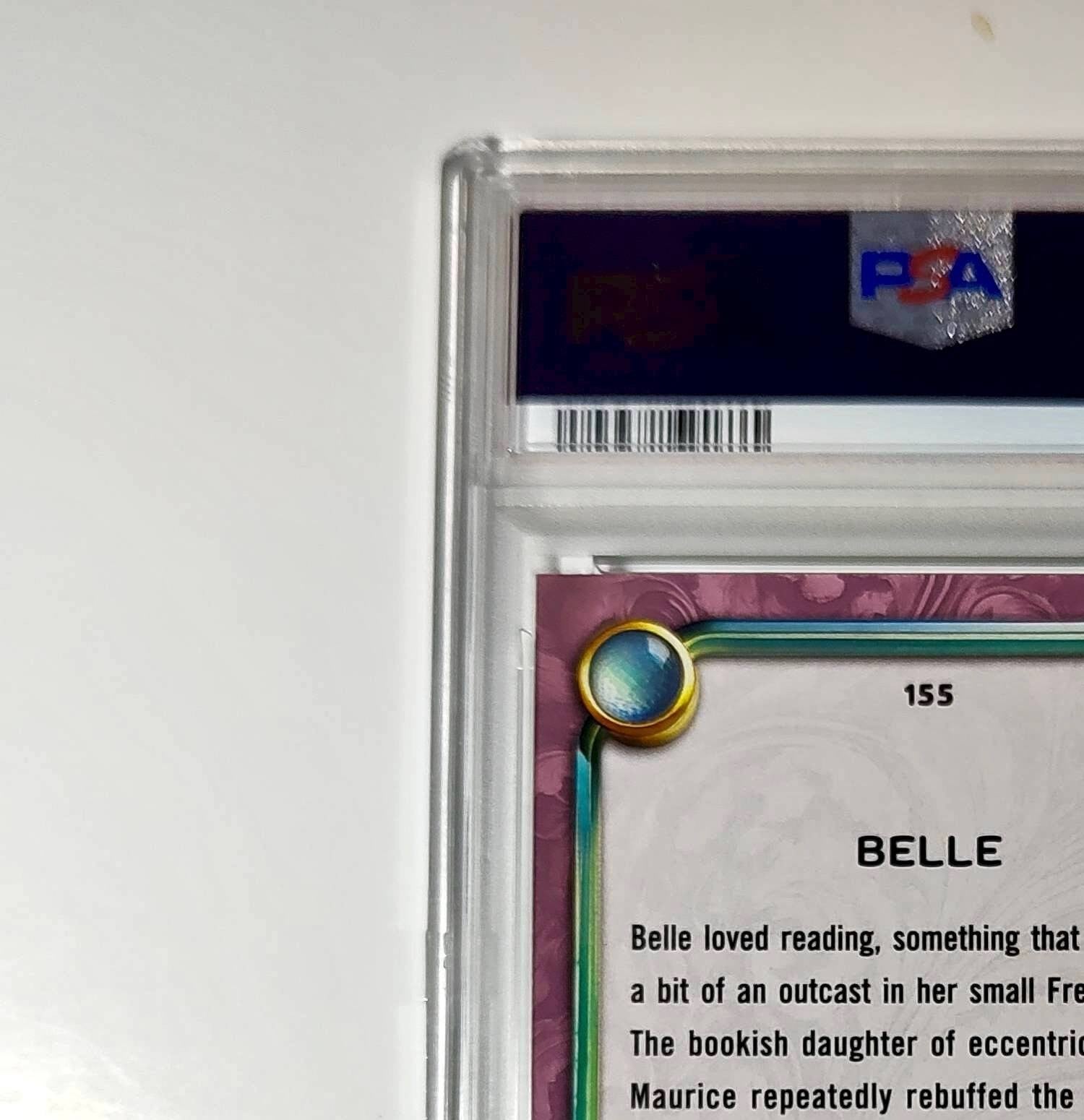 Belle 2025 Topps Disney Cartoon Princess #155 Card Beauty and the Beast PSA 9