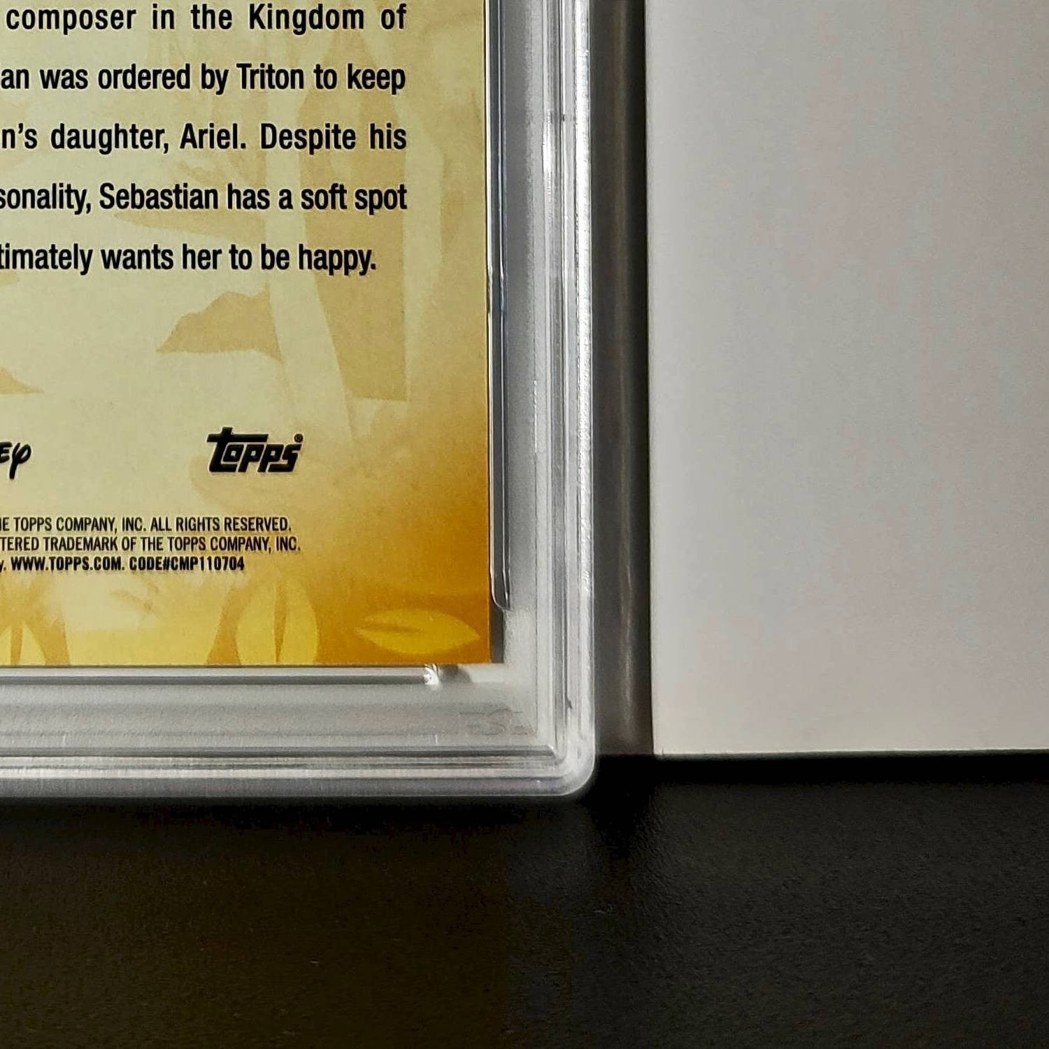 Sebastian 2025 Topps Disney #FF-10 Furry Friends Card The Little Mermaid PSA 8
