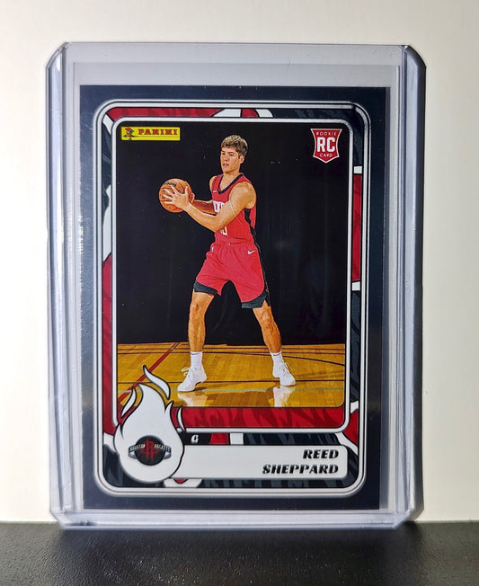 Reed Sheppard Rookie 2024-25 Panini NBA #87 Foil Sticker Card Houston Rockets