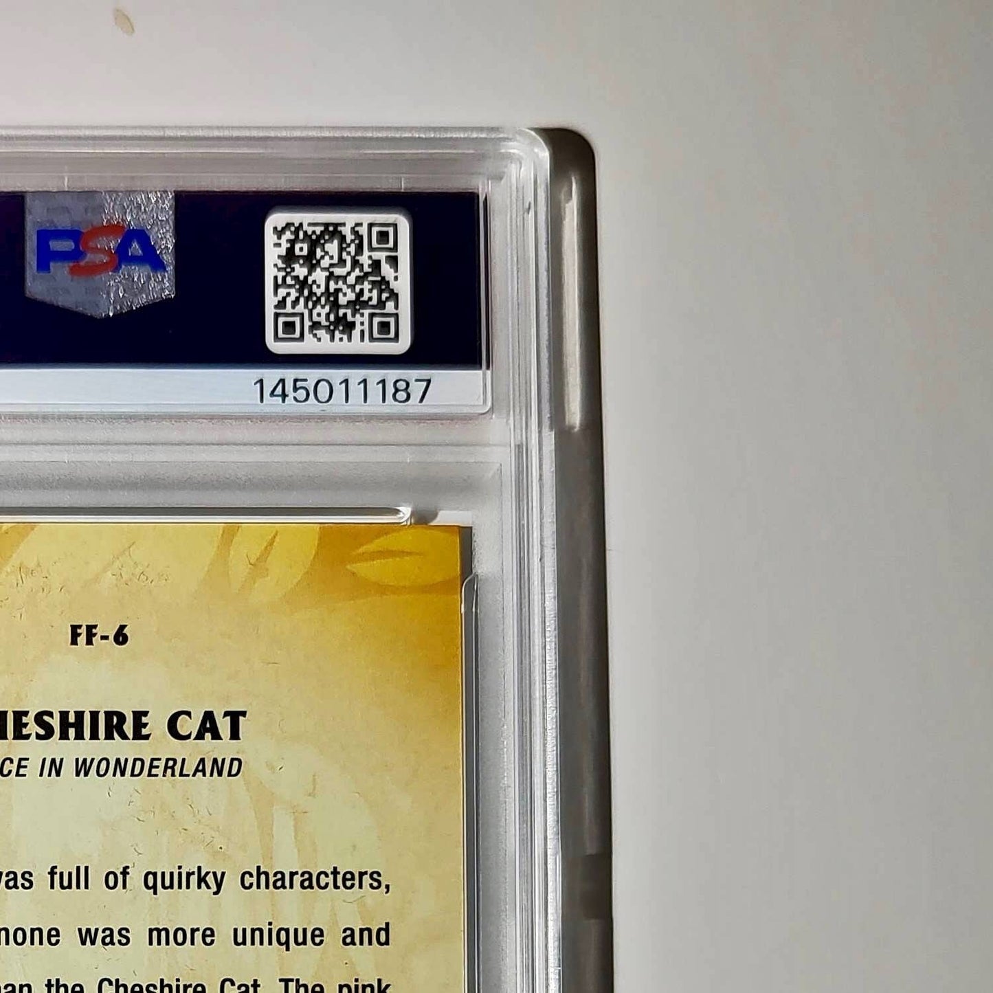 Cheshire Cat 2025 Topps Disney #FF-6 Furry Friends Card PSA 8