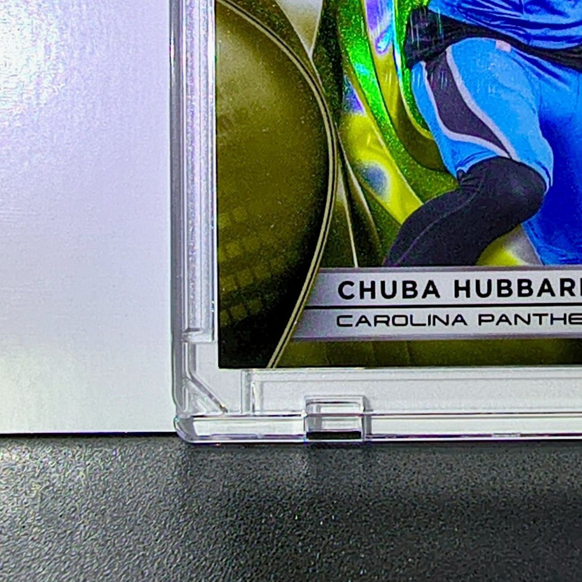 Chuba Hubbard 2025 NFL Topps Chrome Black #16 Gold Refractor Card Panthers 09/50