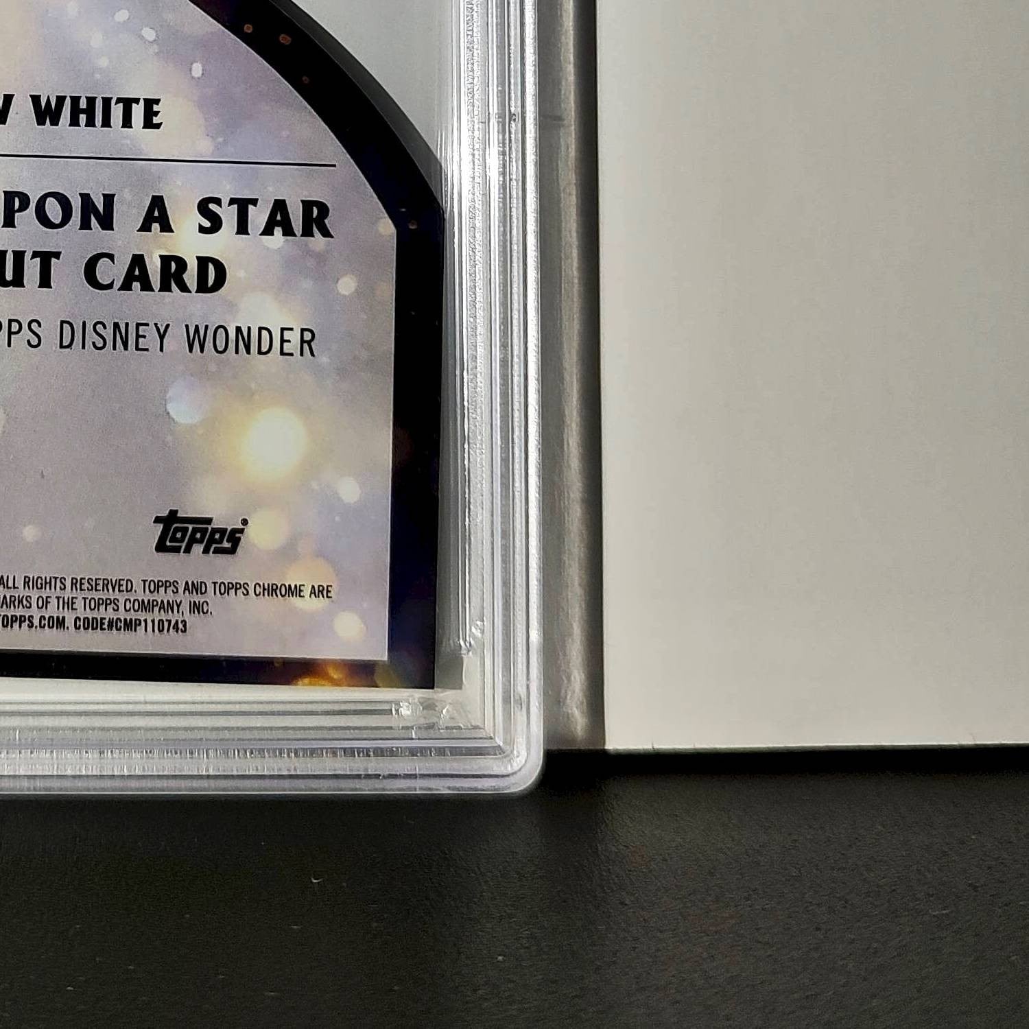 Snow White 2025 Topps Chrome Disney #W-13 Wish Upon A Star Die Cut Card PSA 9