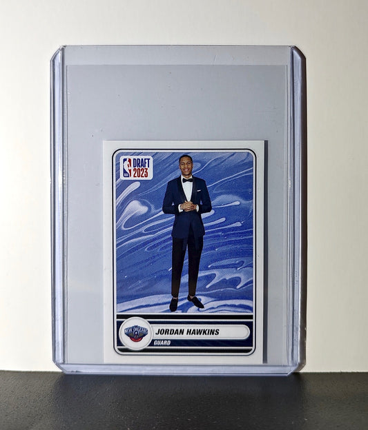 Jordan Hawkins 2023-24 Panini NBA #91 Draft Night Sticker Card San Antonio Spurs