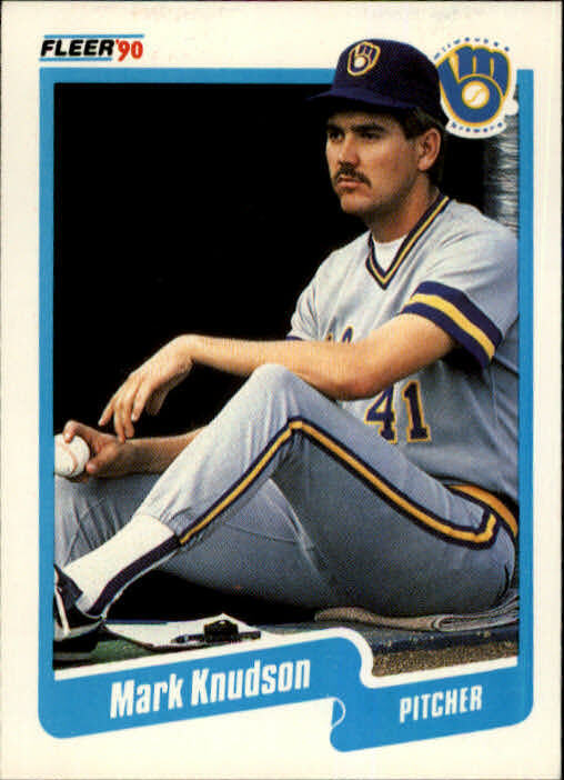 1990 Mark Knudson Fleer Baseball Card #327