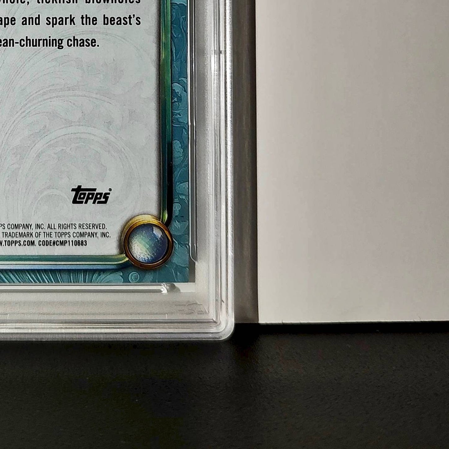 Monstro 2025 Topps Disney Wonder #110 Diamond Card Pinocchio PSA 8