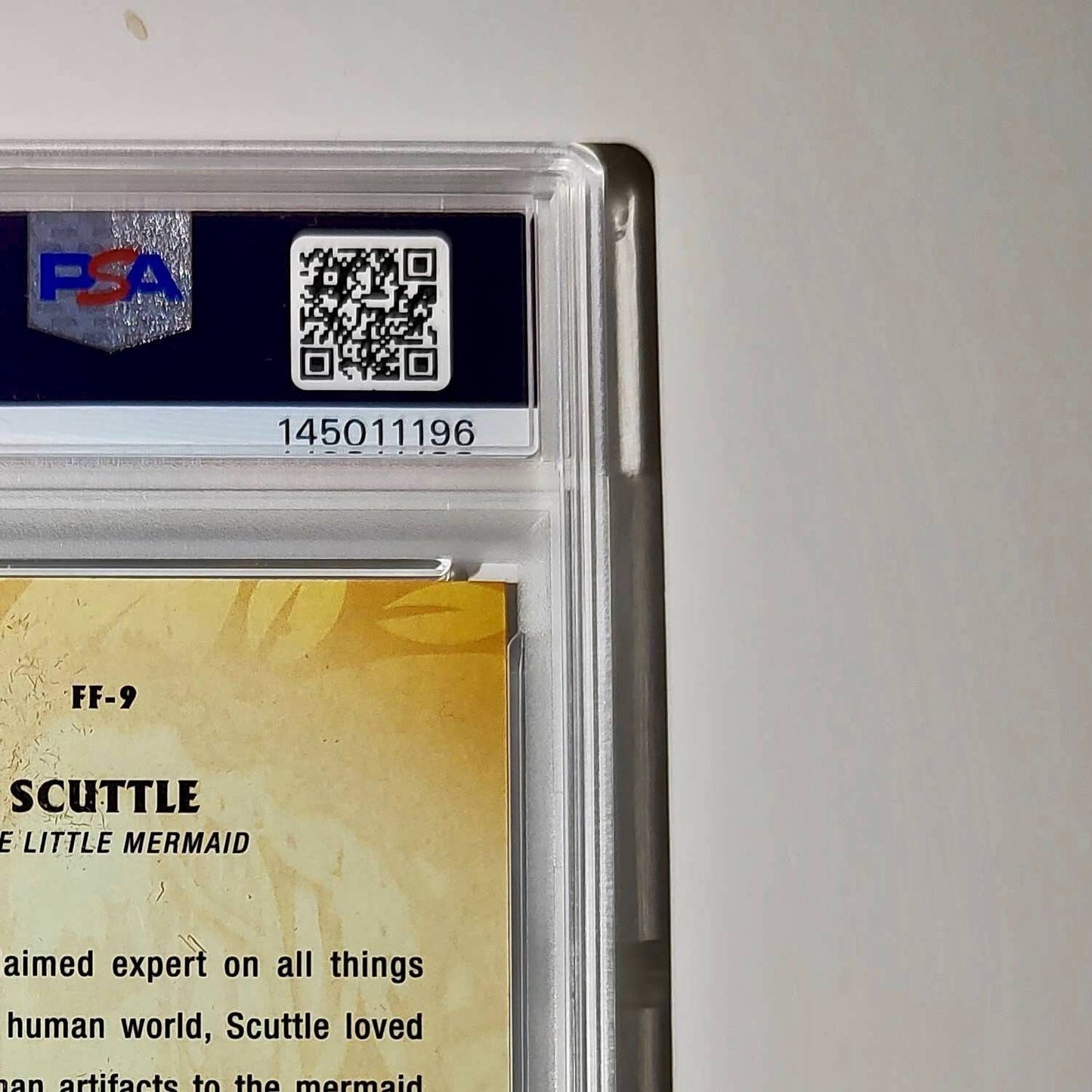 Scuttle 2025 Topps Disney #FF-9 Furry Friends Card The Little Mermaid PSA 9
