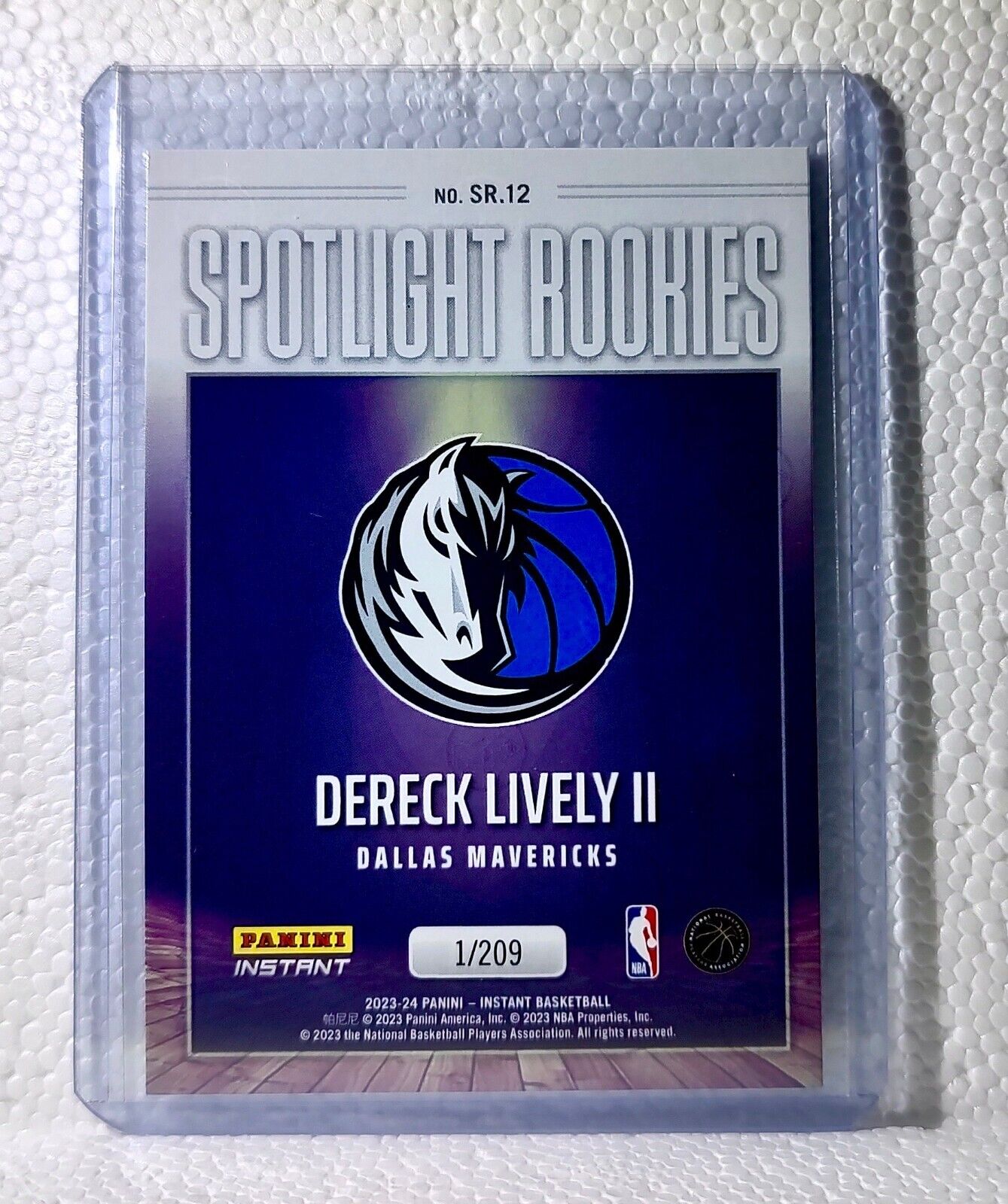 Dereck Lively II 2023-24 Panini #12 NBA Spotlight Rookies Card 1/209