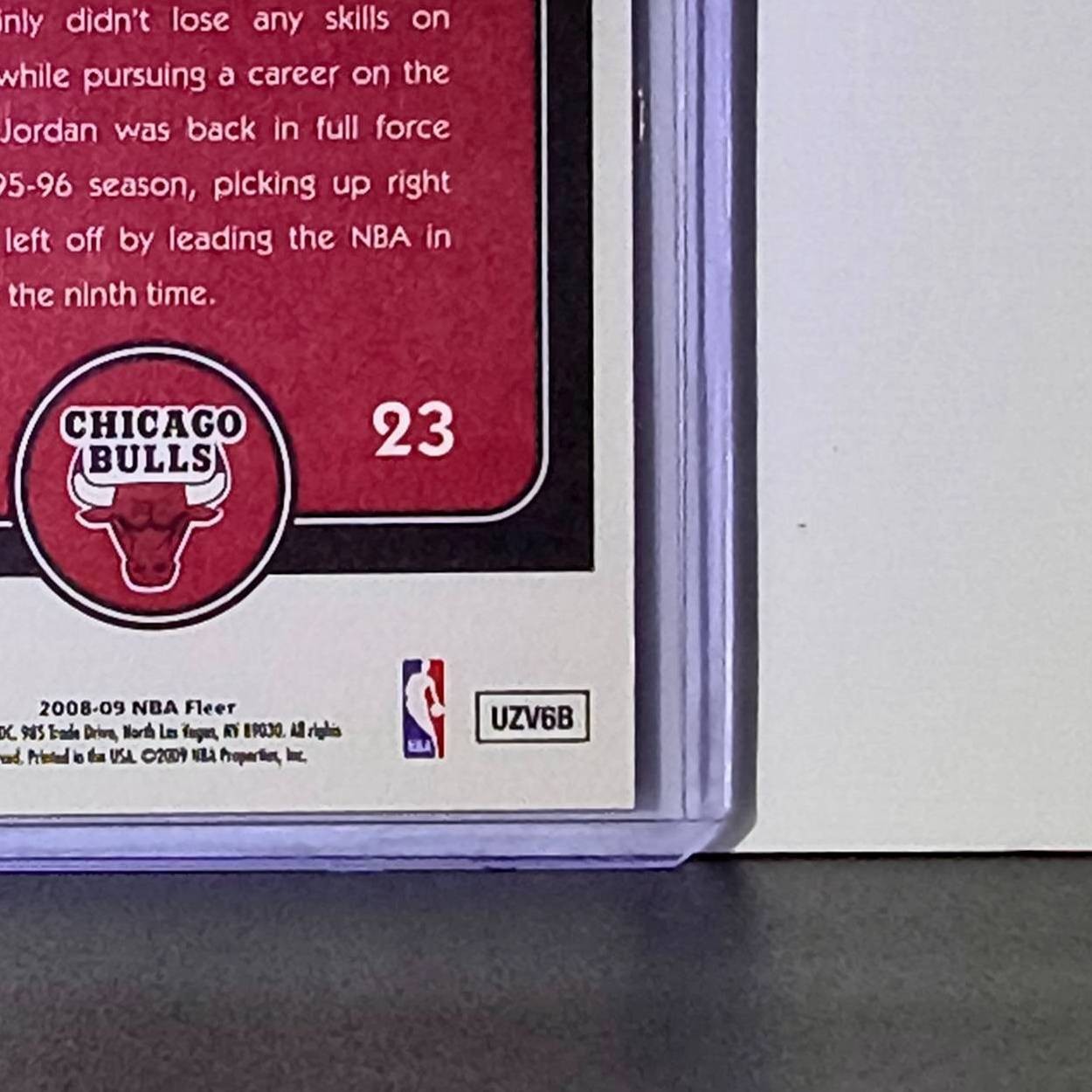 Michael Jordan 2008-09 Fleer Jordan Retrospective #MJ-19 Card Chicago Bulls