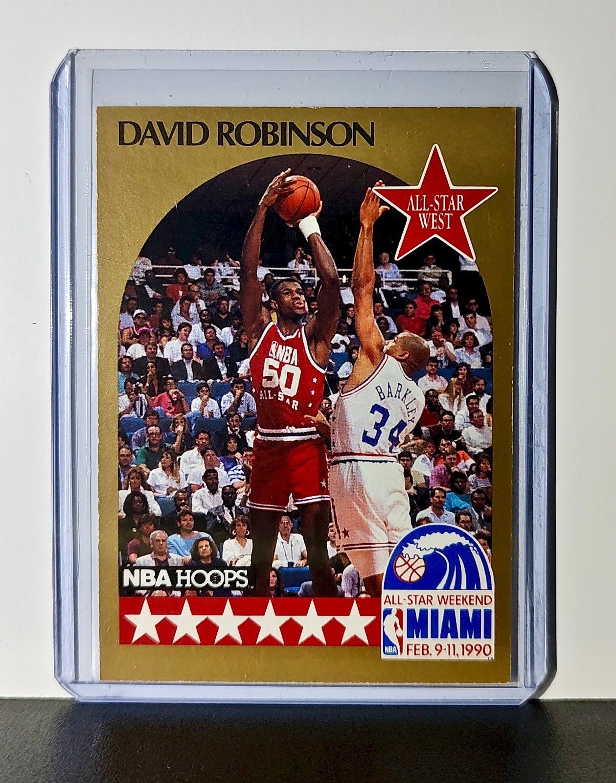 David Robinson Rookie 1990 NBA Hoops #24 Card San Antonio Spurs