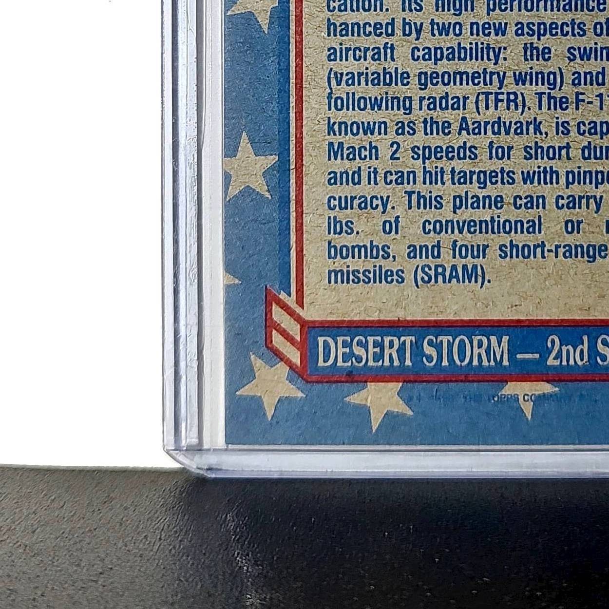 F-111 Aardvark 1991 Topps Desert Storm #133 Card
