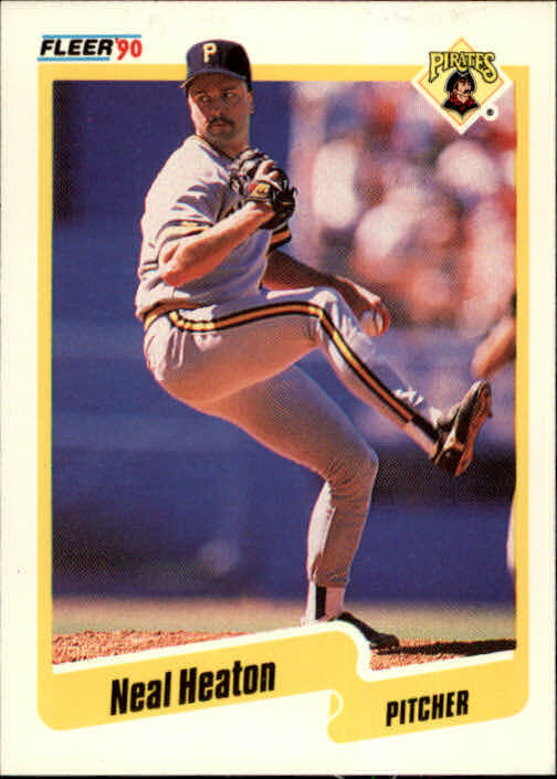 1990 Neal Heaton Fleer Baseball Card #468