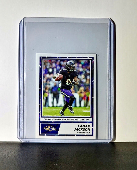 Lamar Jackson 2024 Panini NFL Sticker #27 Baltimore Ravens