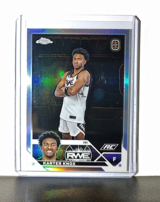 Karter Knox Rookie Card Refractor 2023-24 Topps Chrome Overtime #27 RWE