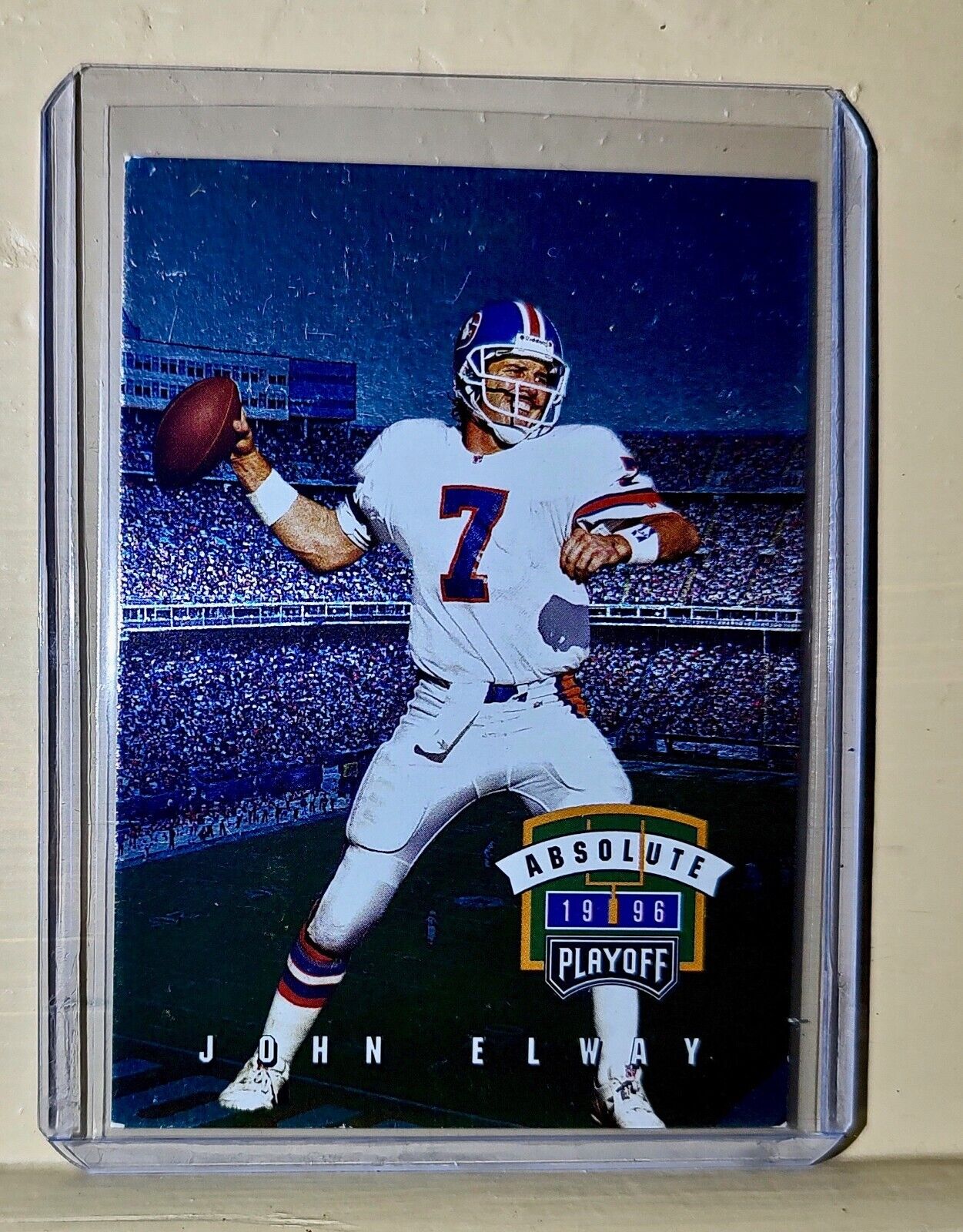 John Elway 1996 Absolute Playoff Football #103 NFL Card Denver Broncos