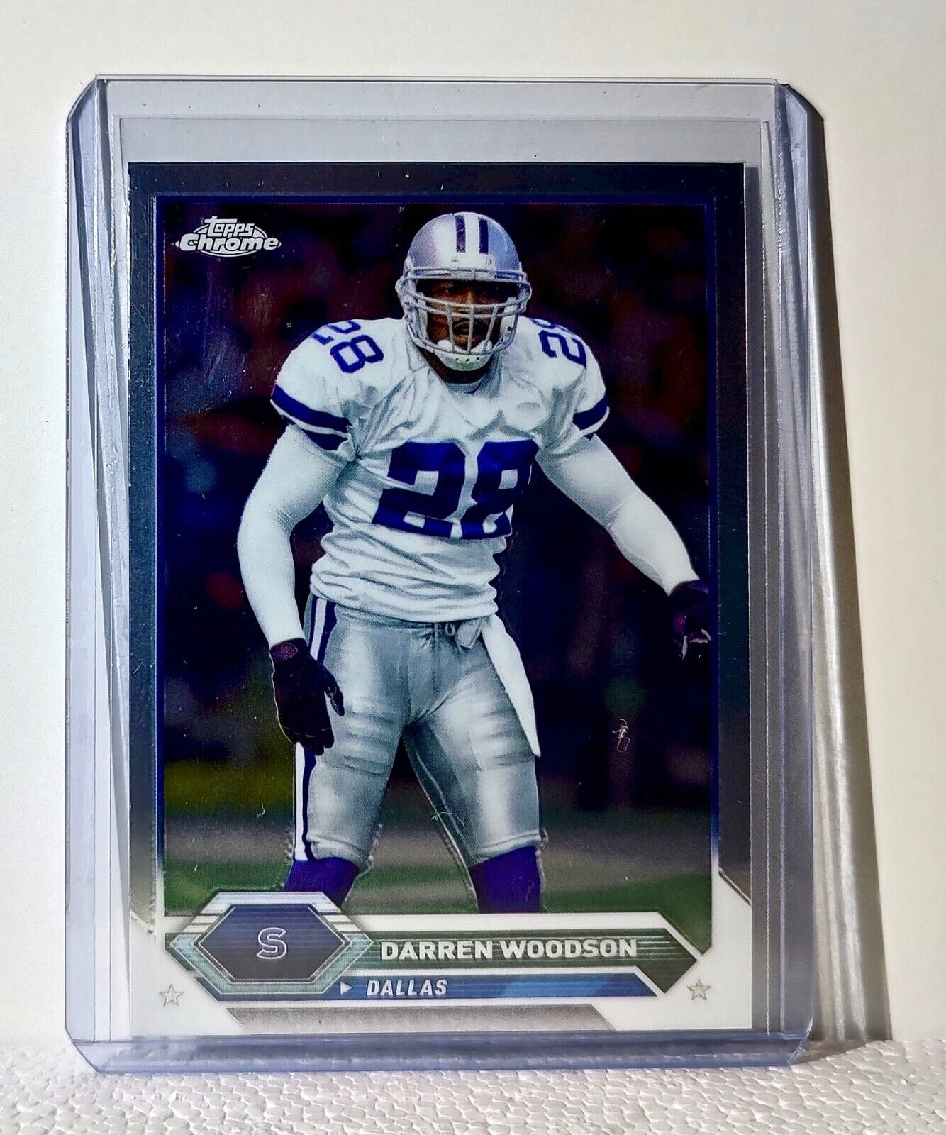 Darren Woodson 2023 Topps Chrome NFL #24 Composite Football Card Dallas Cowboys