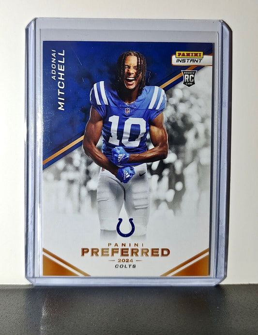 Adonai Mitchell 2024 Panini Preferred NFL #1 Rookie Card Colts 1/335
