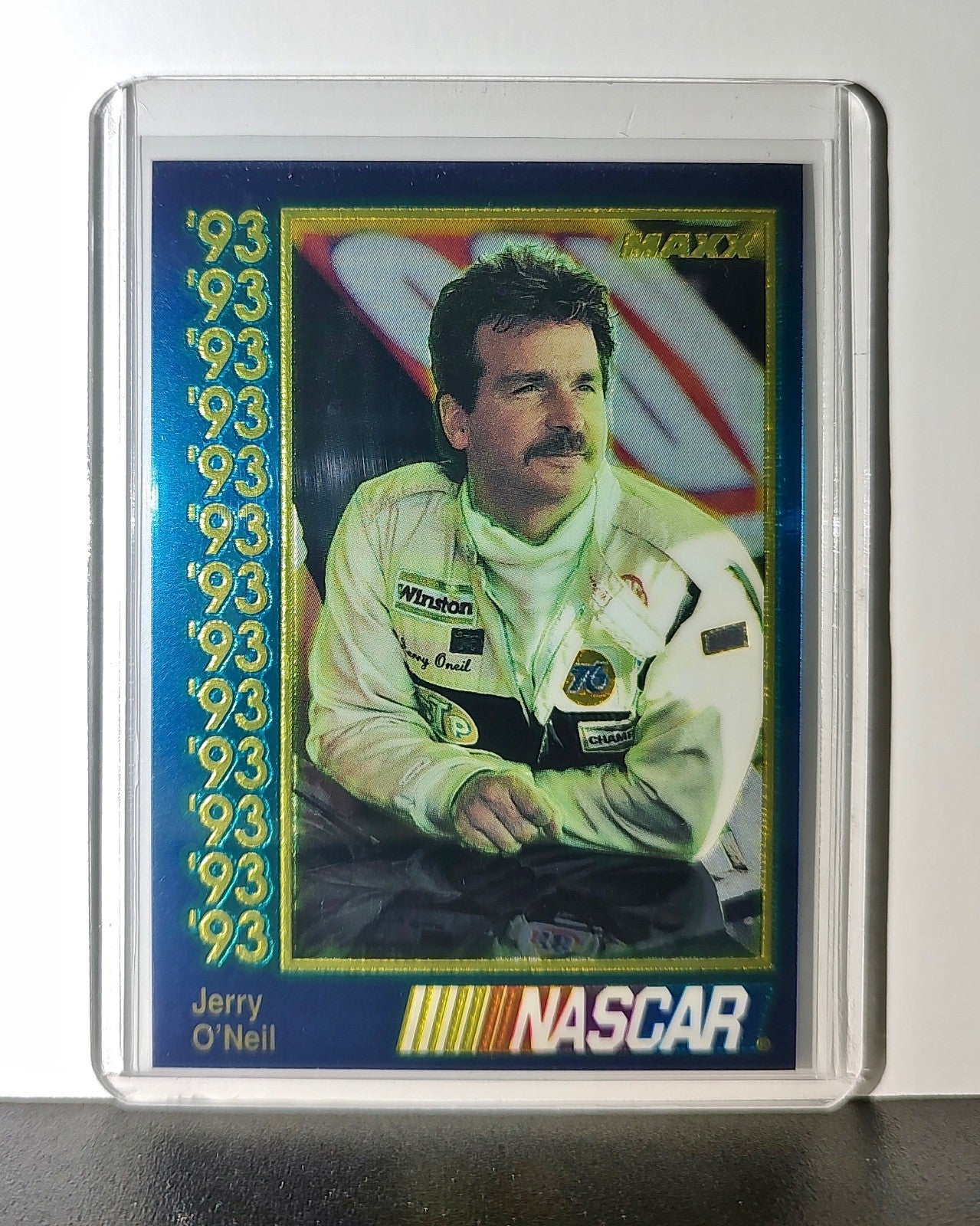 Jerry O'Neil 1993 Maxx Premier Plus Racing #38 NASCAR Card Aroneck Racing